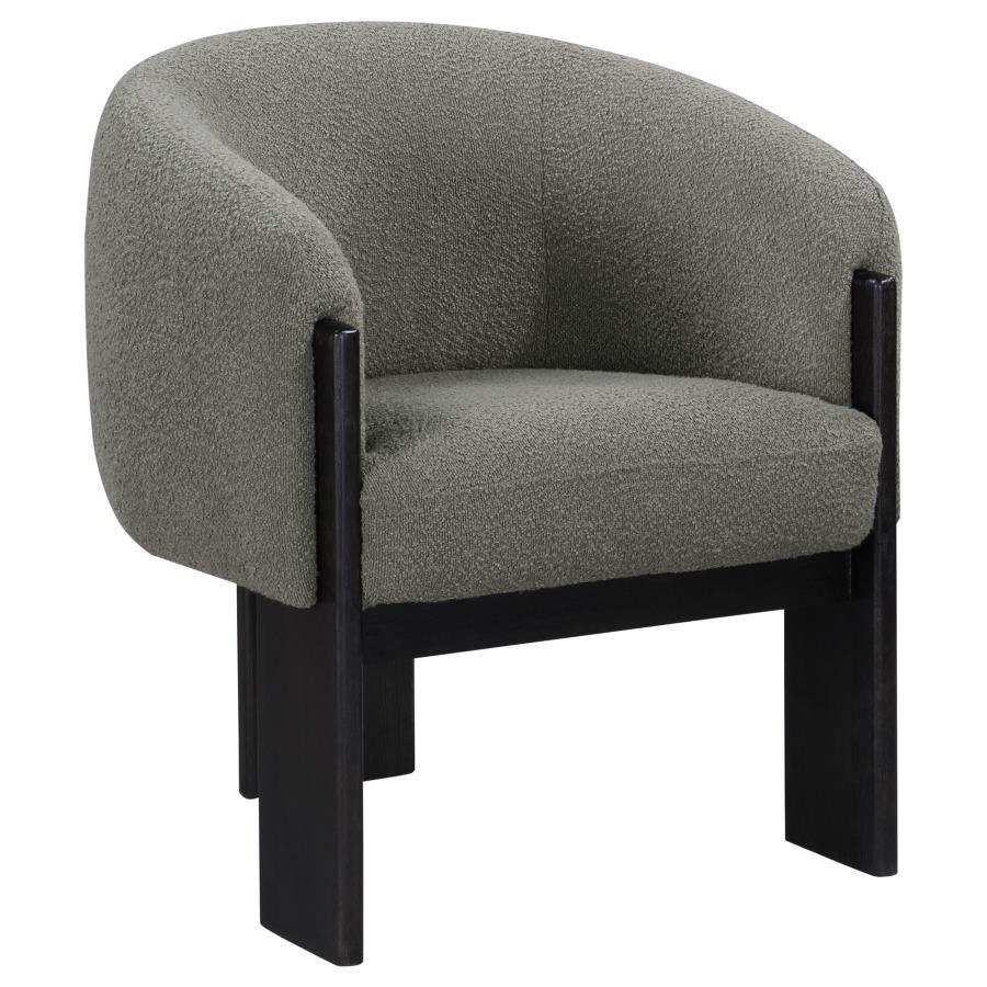 Valdez - Boucle Upholstered Barrel Back Accent Chair - Best Buy Furniture