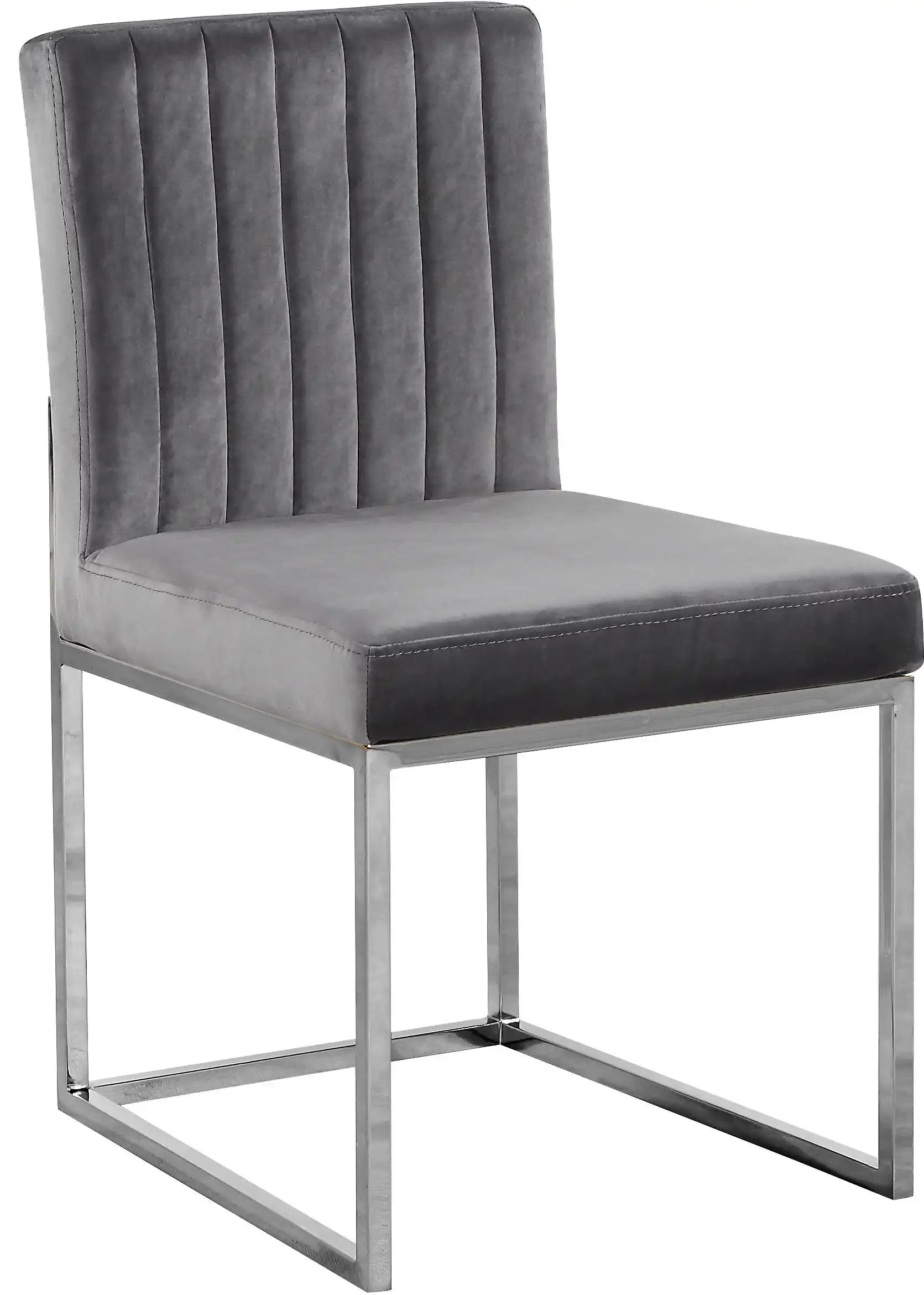 Giselle - Dining Chair with Chrome Base (Set of 2) - Best Buy Furniture