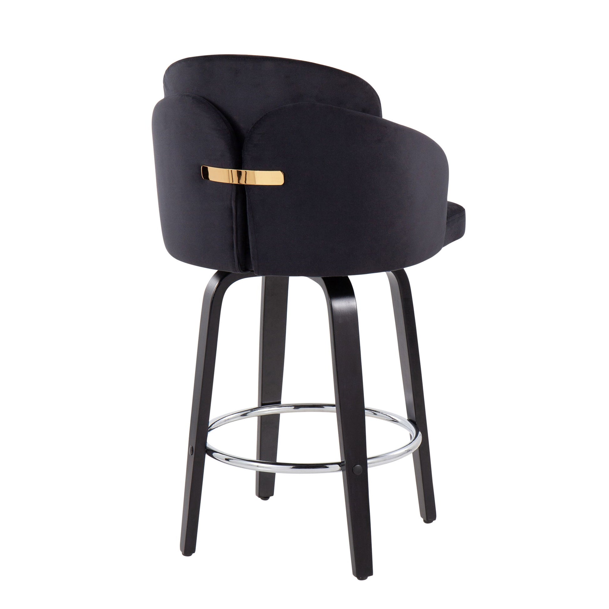 Dahlia - Contemporary Counter Stool Round Footrest (Set of 2) - Best Buy Furniture