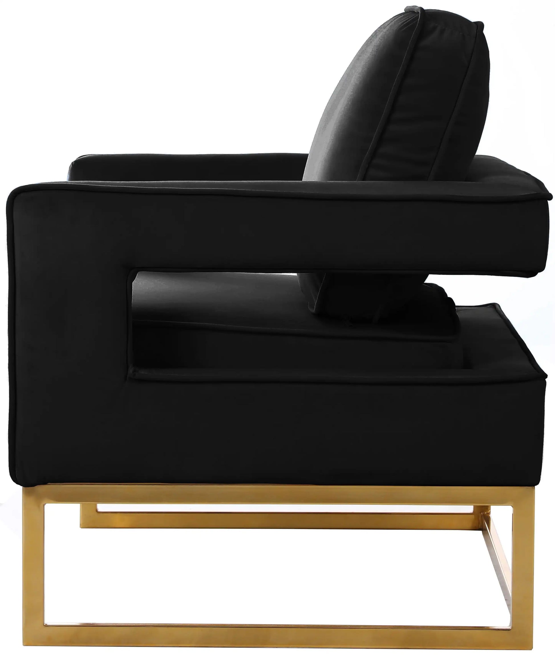Noah - Accent Chair with Gold Legs - Best Buy Furniture