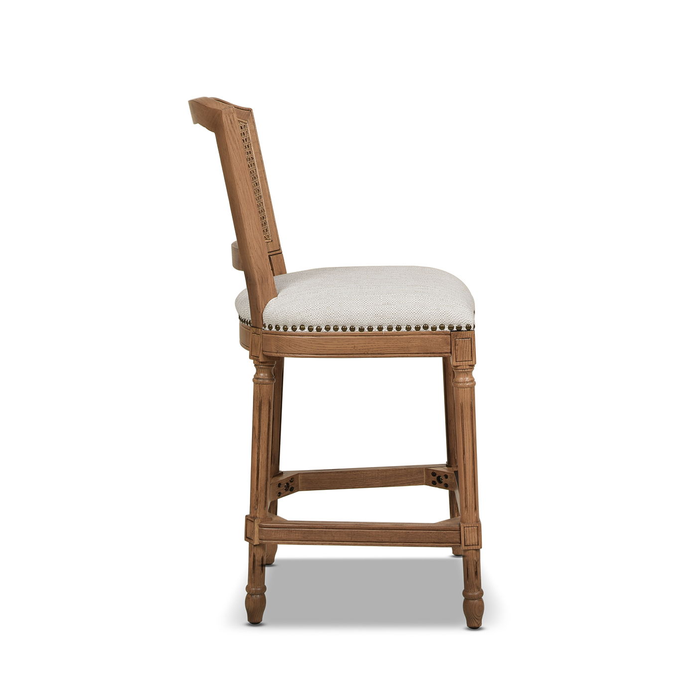 Triomphe - Rattan Wicker High Back Armless Counter Bar Stool - Best Buy Furniture
