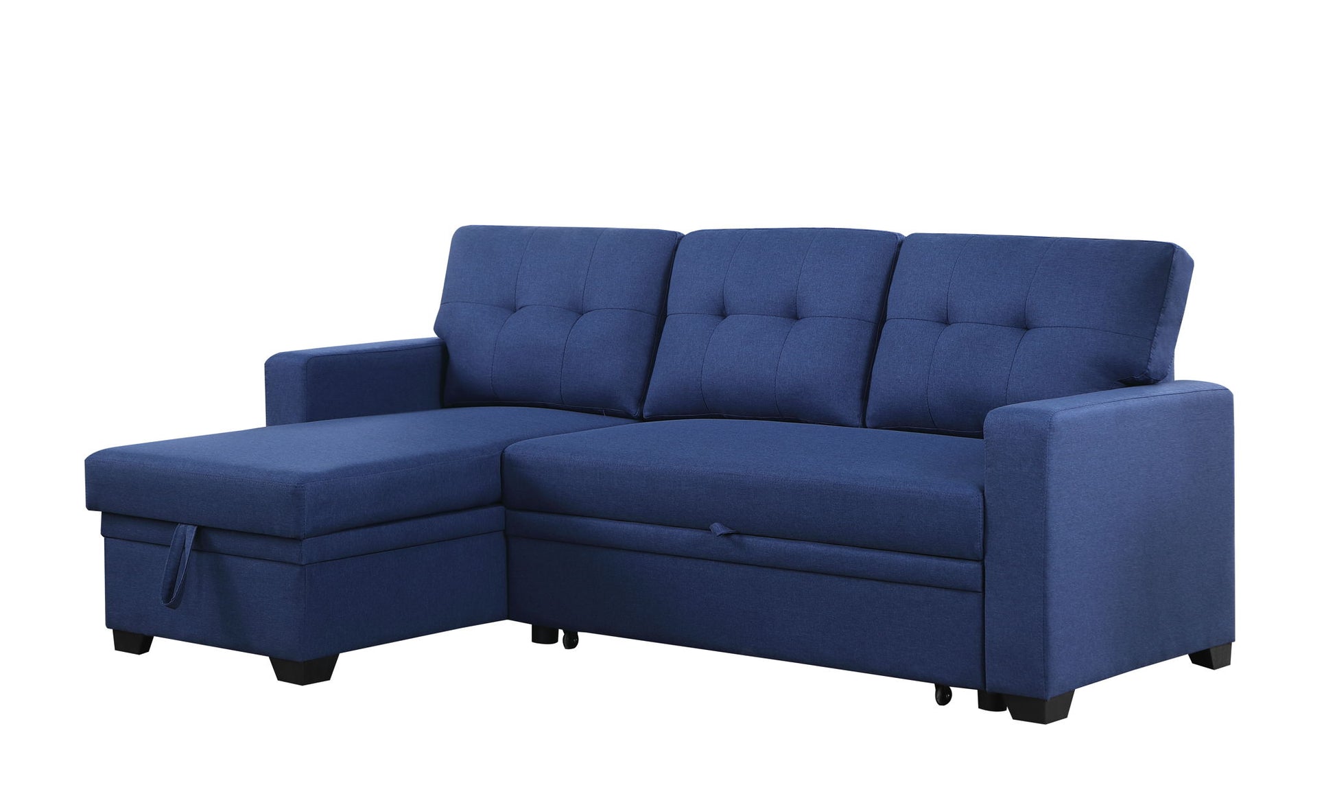 Upholstered Pull Out Sectional Sofa With Chaise - Best Buy Furniture