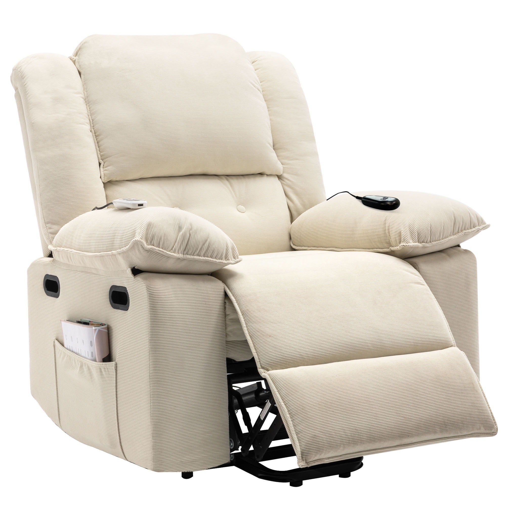 Massage Recliner Power Lift Chair With Adjustable Massage And Heating Function - Best Buy Furniture