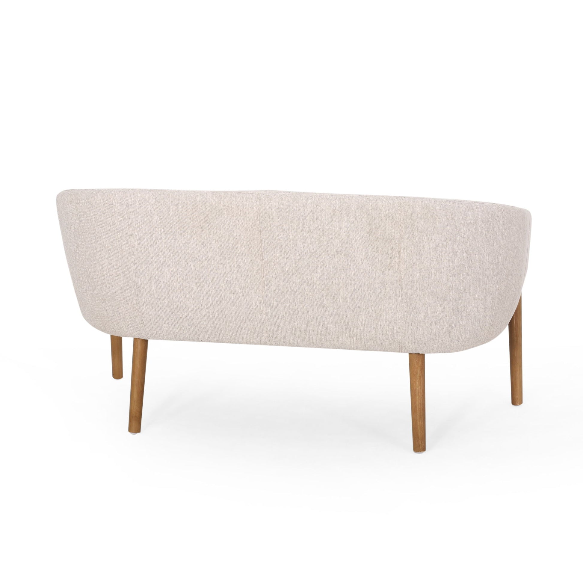 Mid Century Modern Loveseat With Channel Stitched Backrest - Best Buy Furniture