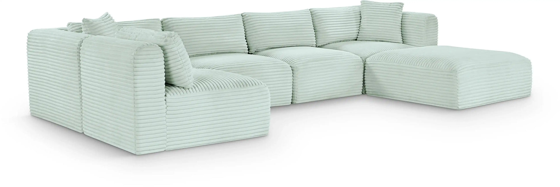 Shaggy - 6 Piece Modular U-Shaped Sectional - Best Buy Furniture