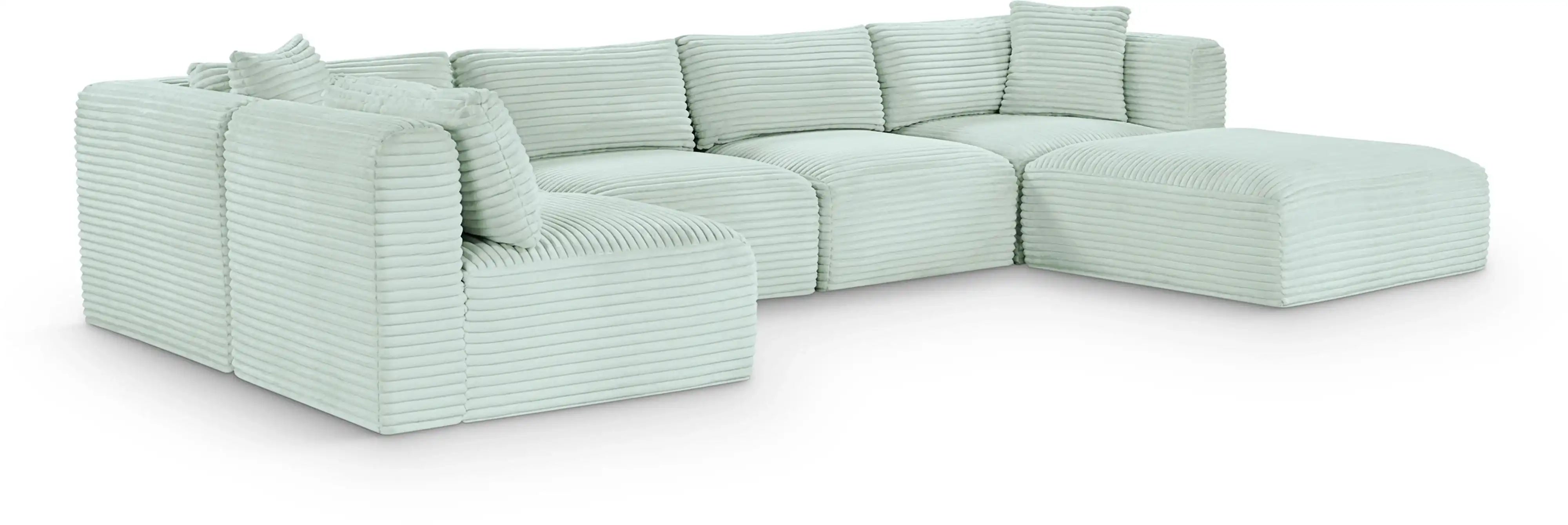 Shaggy - 6 Piece Modular U-Shaped Sectional - Best Buy Furniture