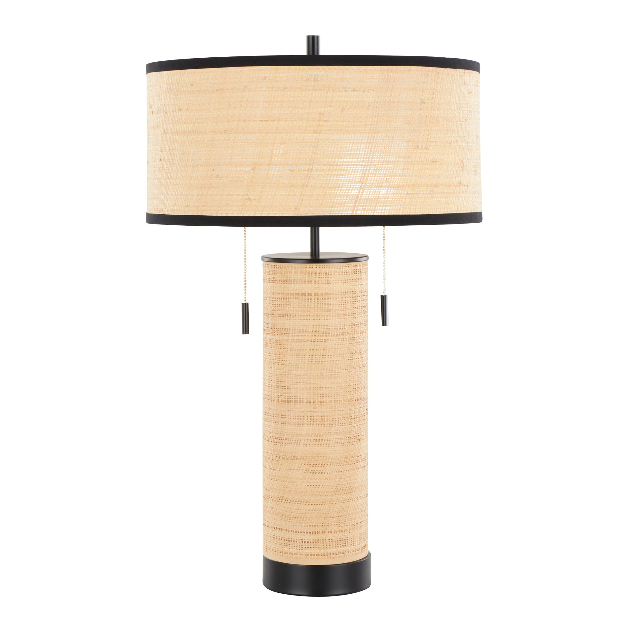 Cylinder - Rattan Contemporary Rattan Table Lamp - Best Buy Furniture