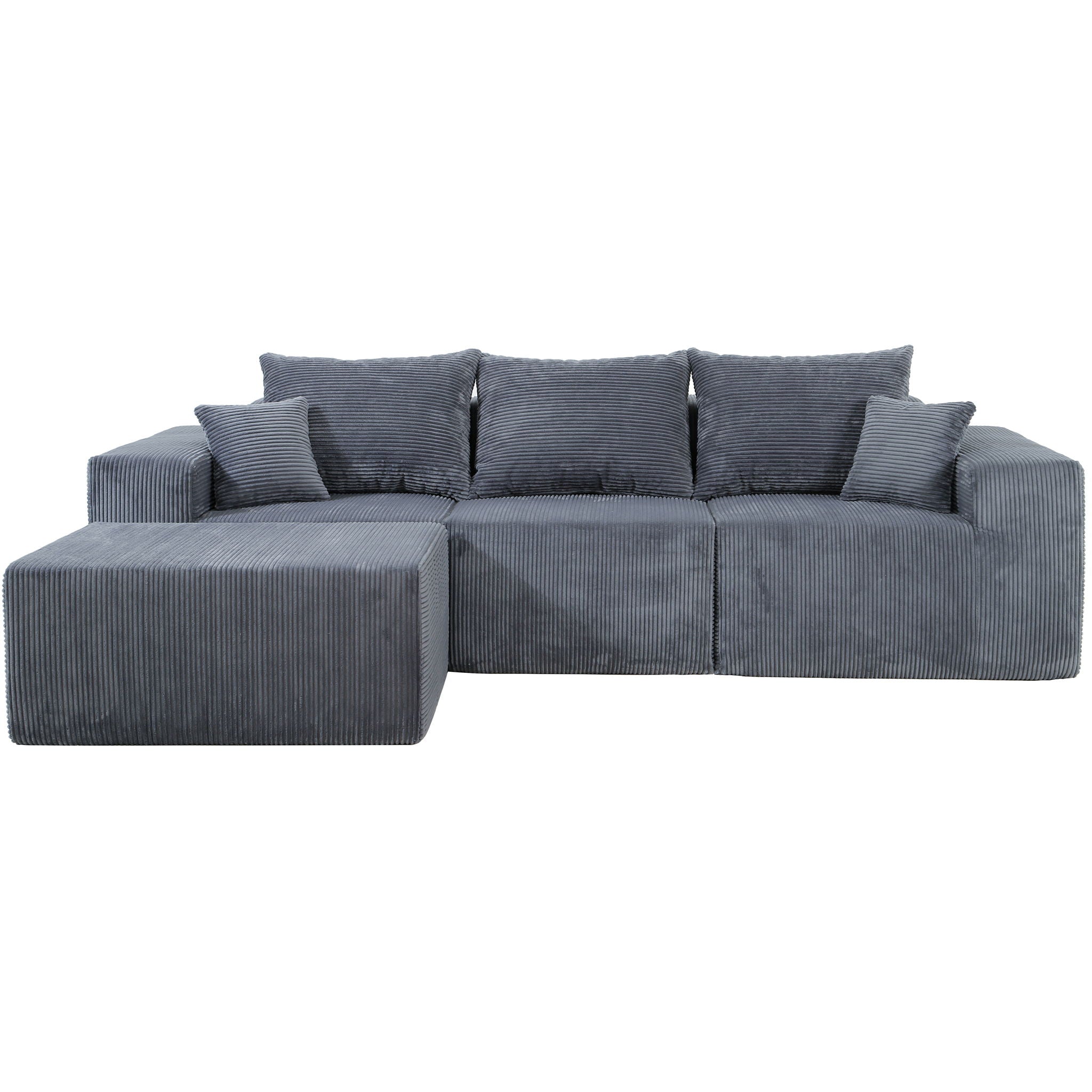 Modular Sectional Sofa, Convertible Couch With Chaise Corduroy - Best Buy Furniture