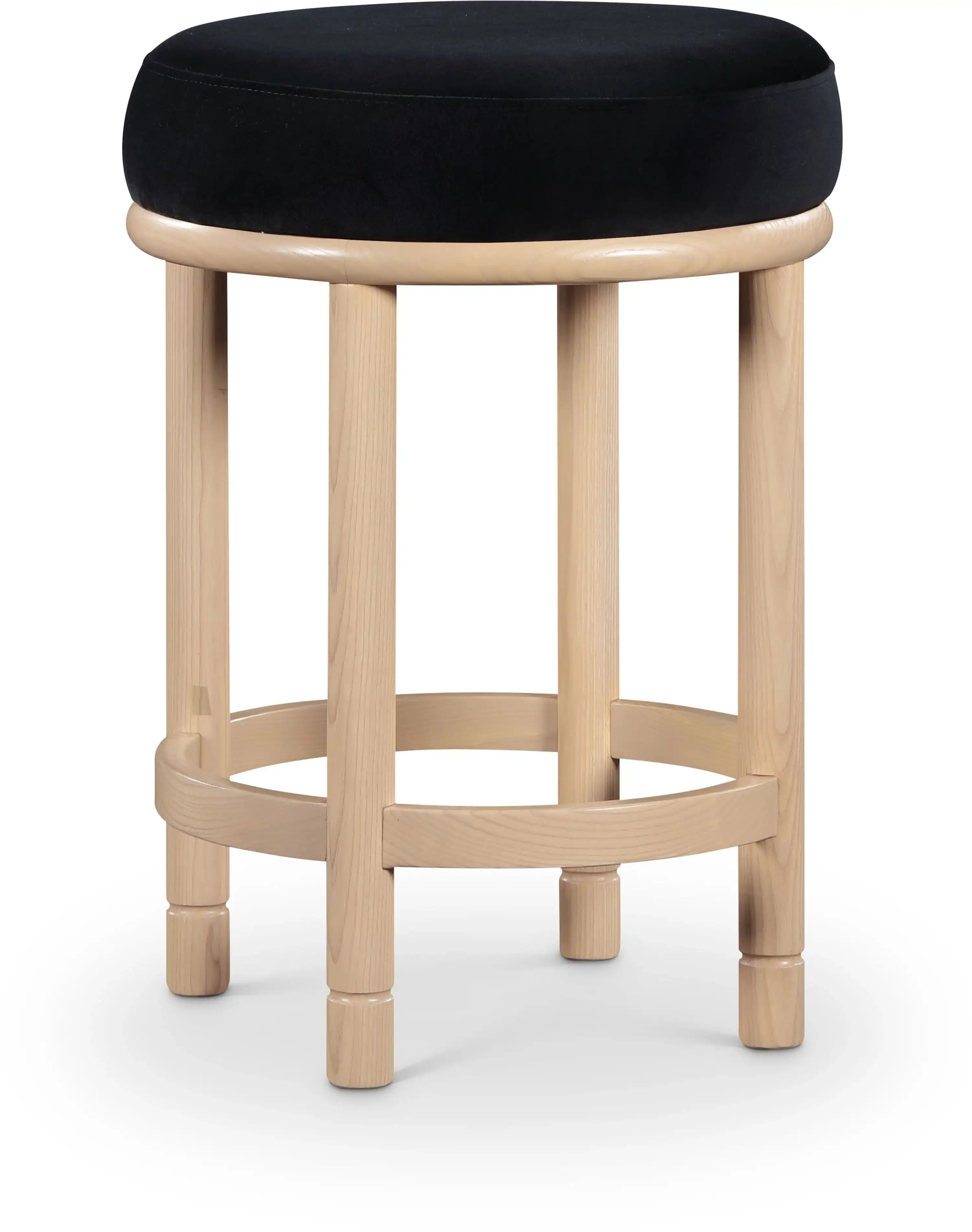 Monette - Counter Stool With Natural Base - Best Buy Furniture