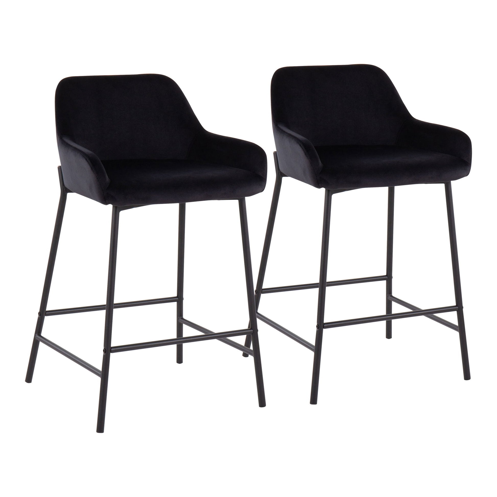 Daniella - Industrial Fixed Height Counter Stool (Set of 2) - Best Buy Furniture