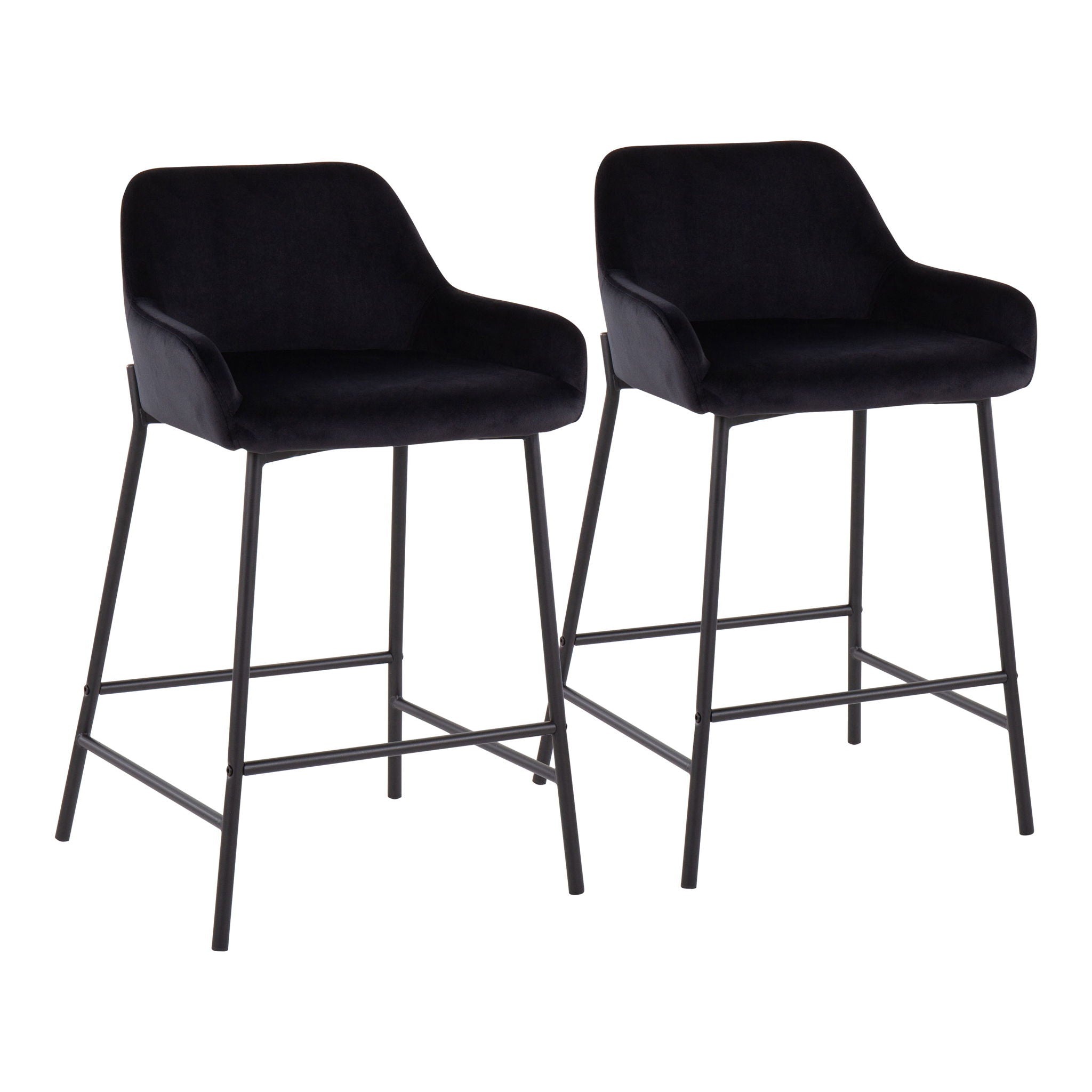 Daniella - Industrial Fixed Height Counter Stool (Set of 2) - Best Buy Furniture
