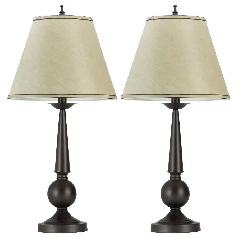 Ochanko - Empire Shade Table Lamp (Set of 2) - Bronze - Best Buy Furniture
