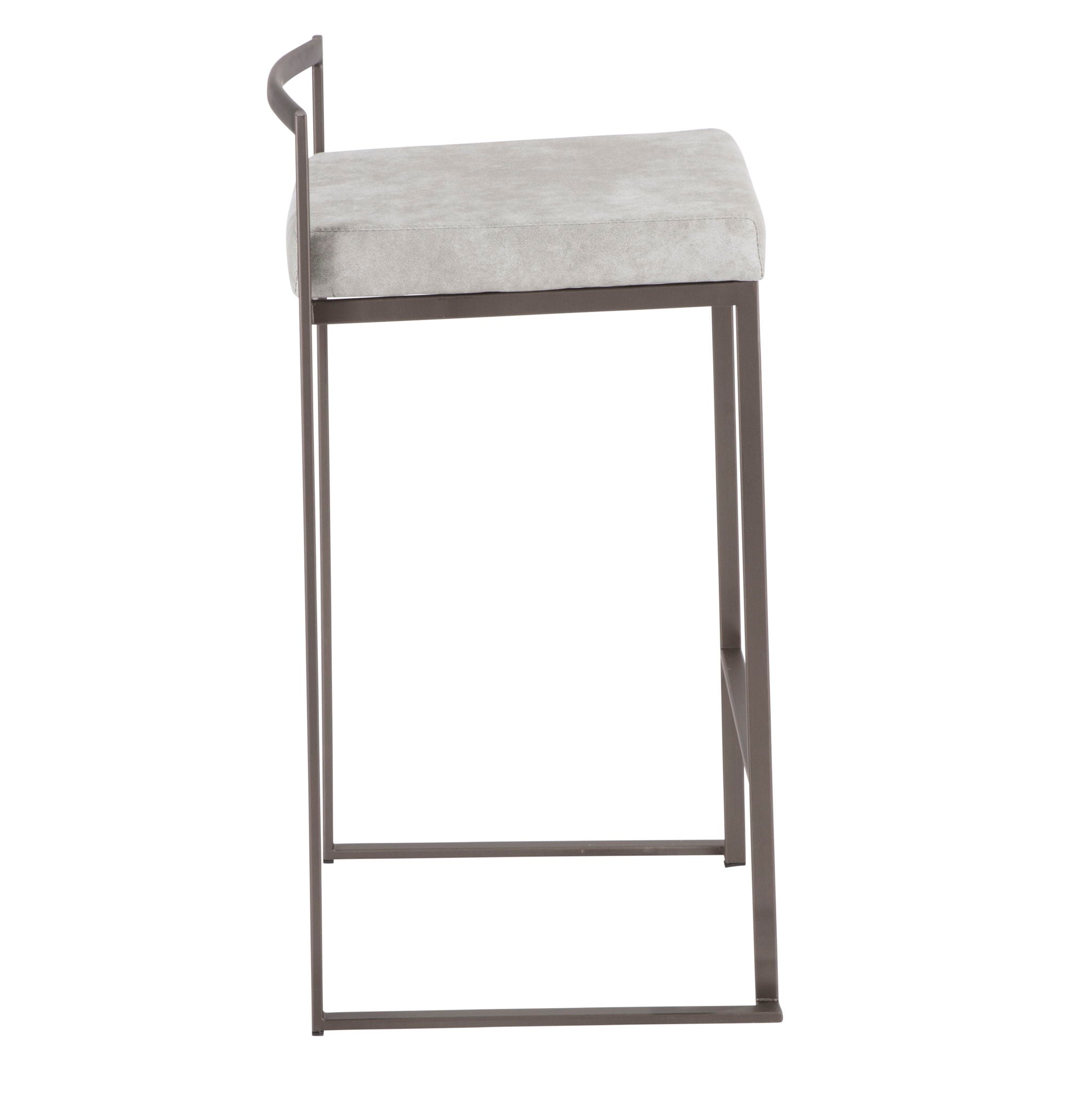 Fuji - Industrial Stackable Counter Stool Elegant Design - Best Buy Furniture