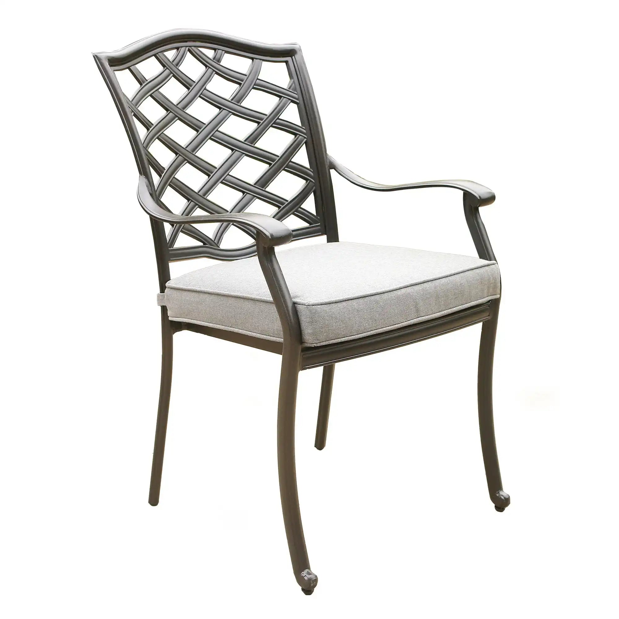 Round 49" Long Aluminum Dining Set With Cushions - Best Buy Furniture