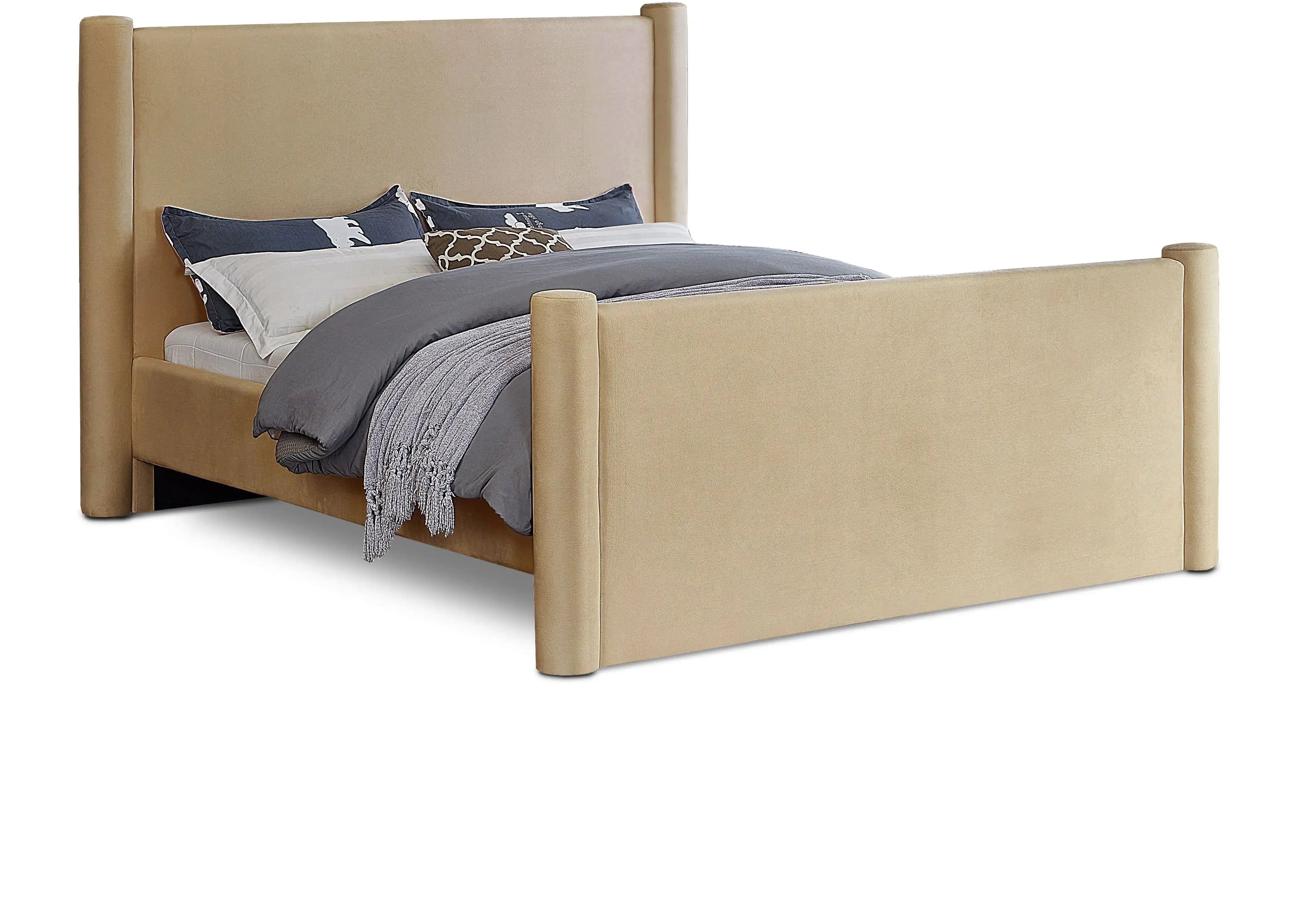 Elias - Velvet Bed - Best Buy Furniture