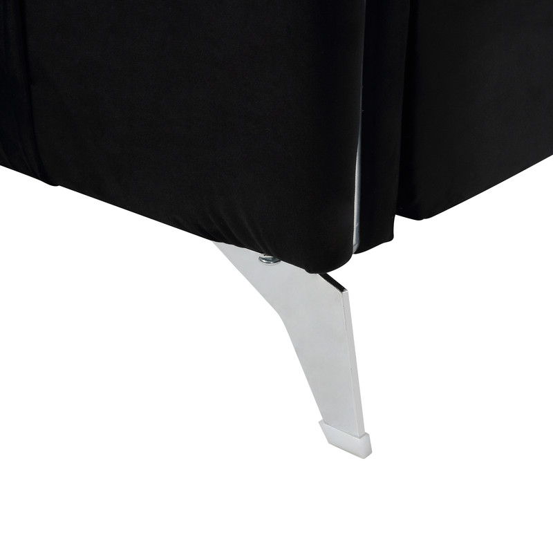 Hathaway - Velvet Modern Chic Loveseat Couch - Best Buy Furniture