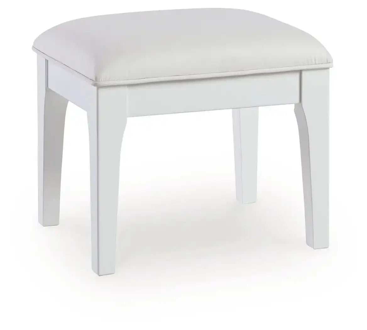 Chalanna - Vanity Stool - White - Best Buy Furniture