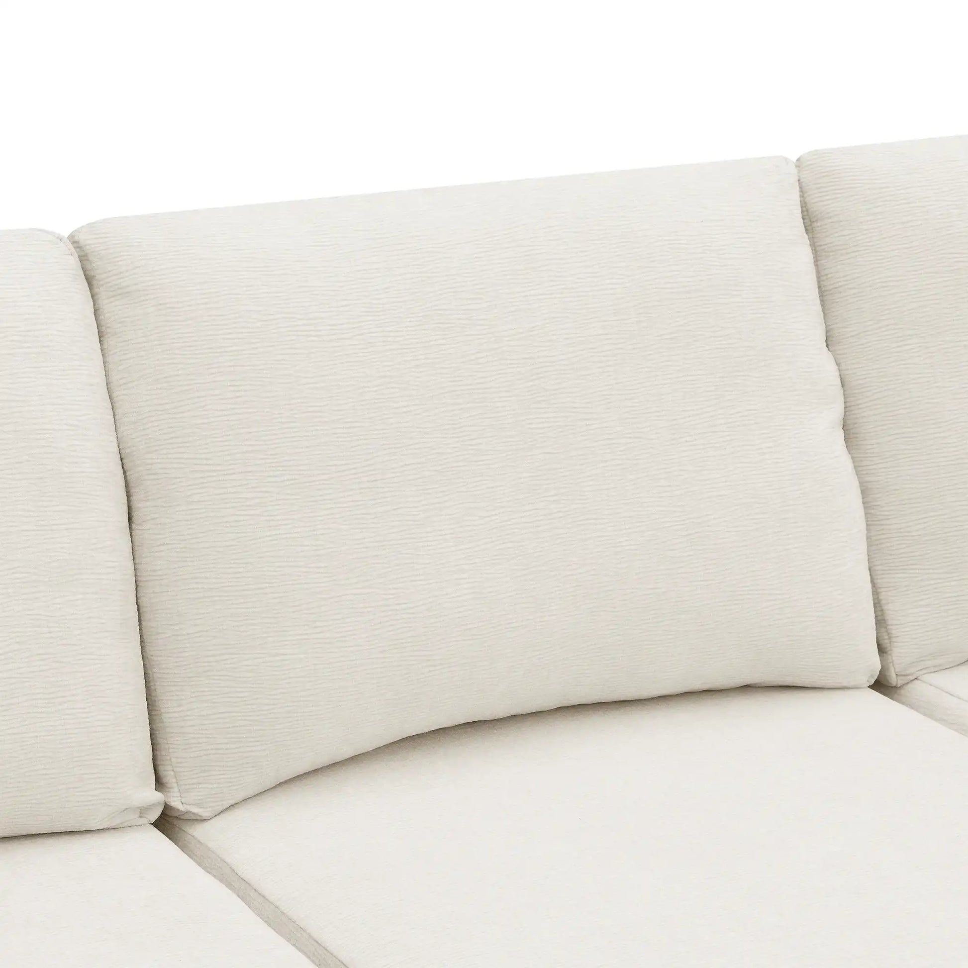 Luxury Cloud Modular U Shaped Sectional Sofa with Ottoman Compressed Foam - Best Buy Furniture