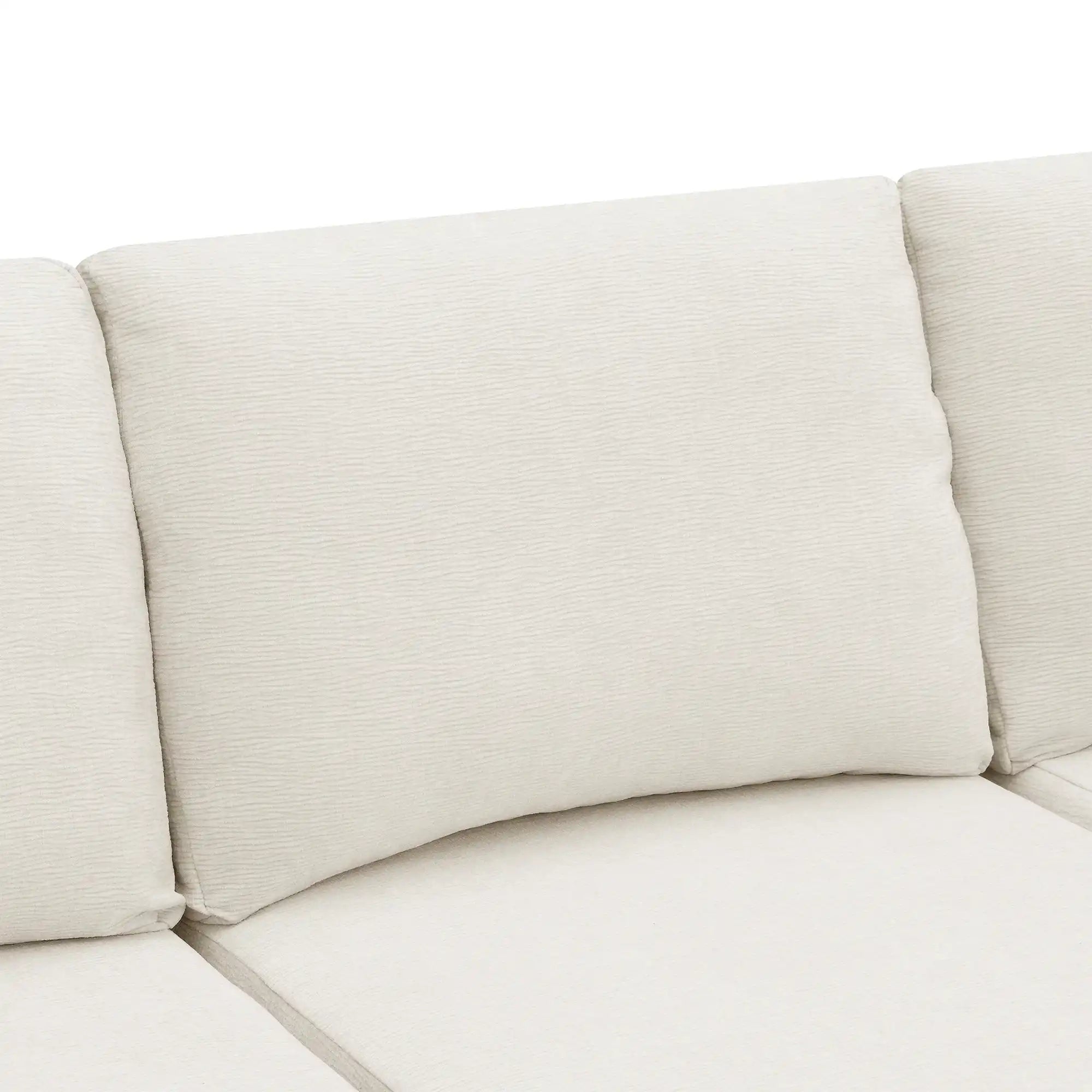 Luxury Cloud Modular U Shaped Sectional Sofa with Ottoman Compressed Foam - Best Buy Furniture