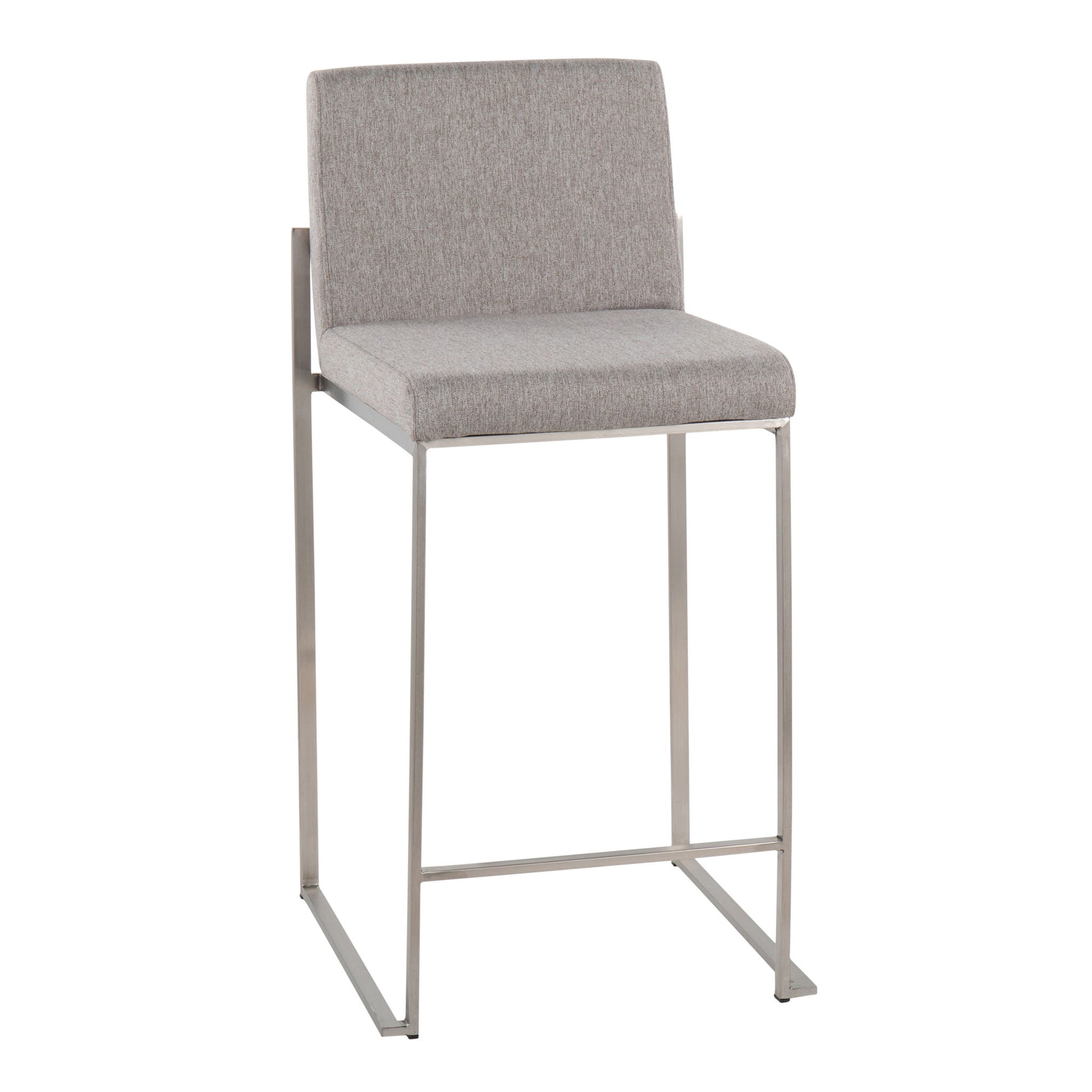 Fuji - Contemporary High Back Counter Stool, Functional Design - Best Buy Furniture