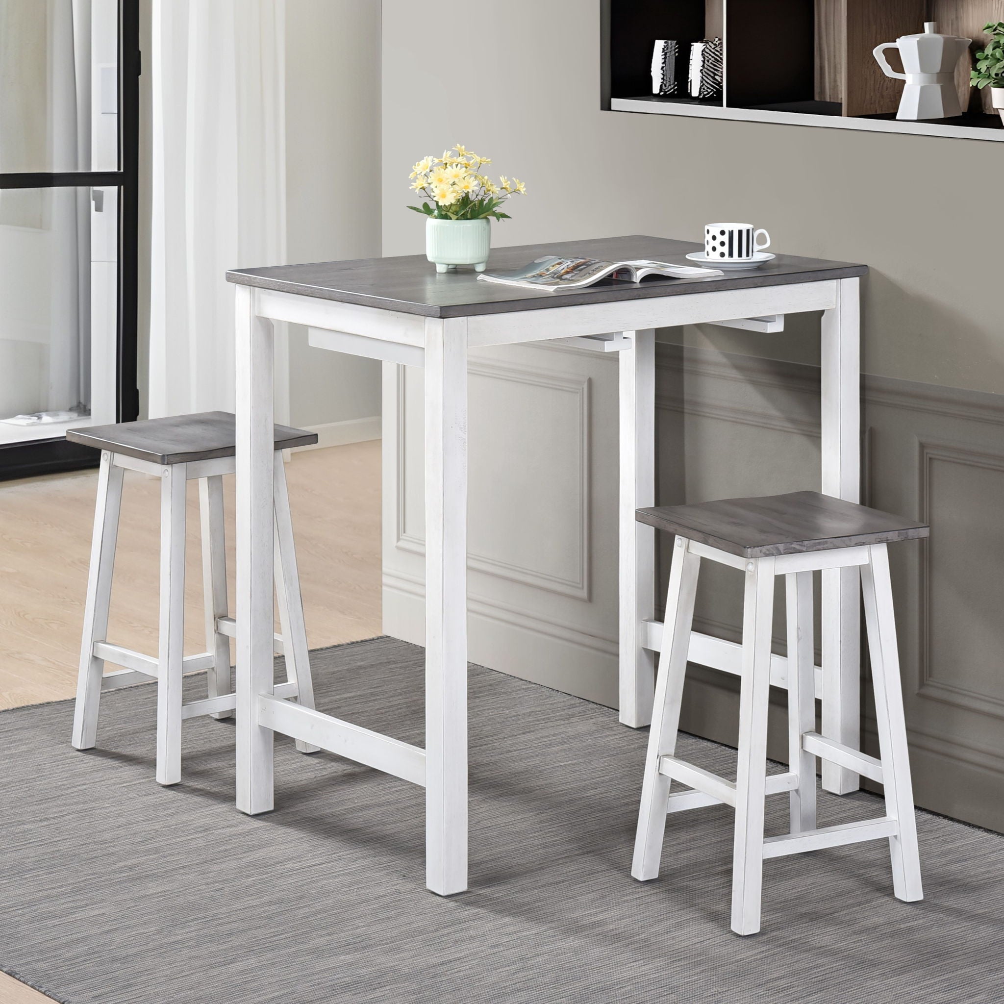 3 Pieces Counter Height Set - Best Buy Furniture