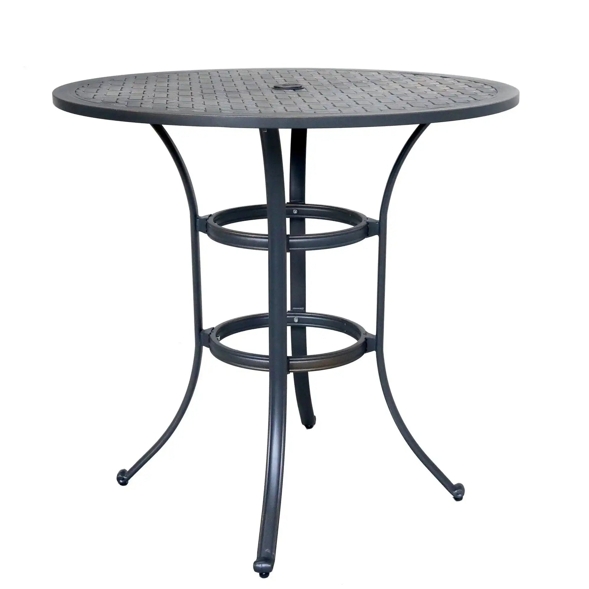 Round 41.97" Long Bar Height Dining Set With Cushions - Best Buy Furniture