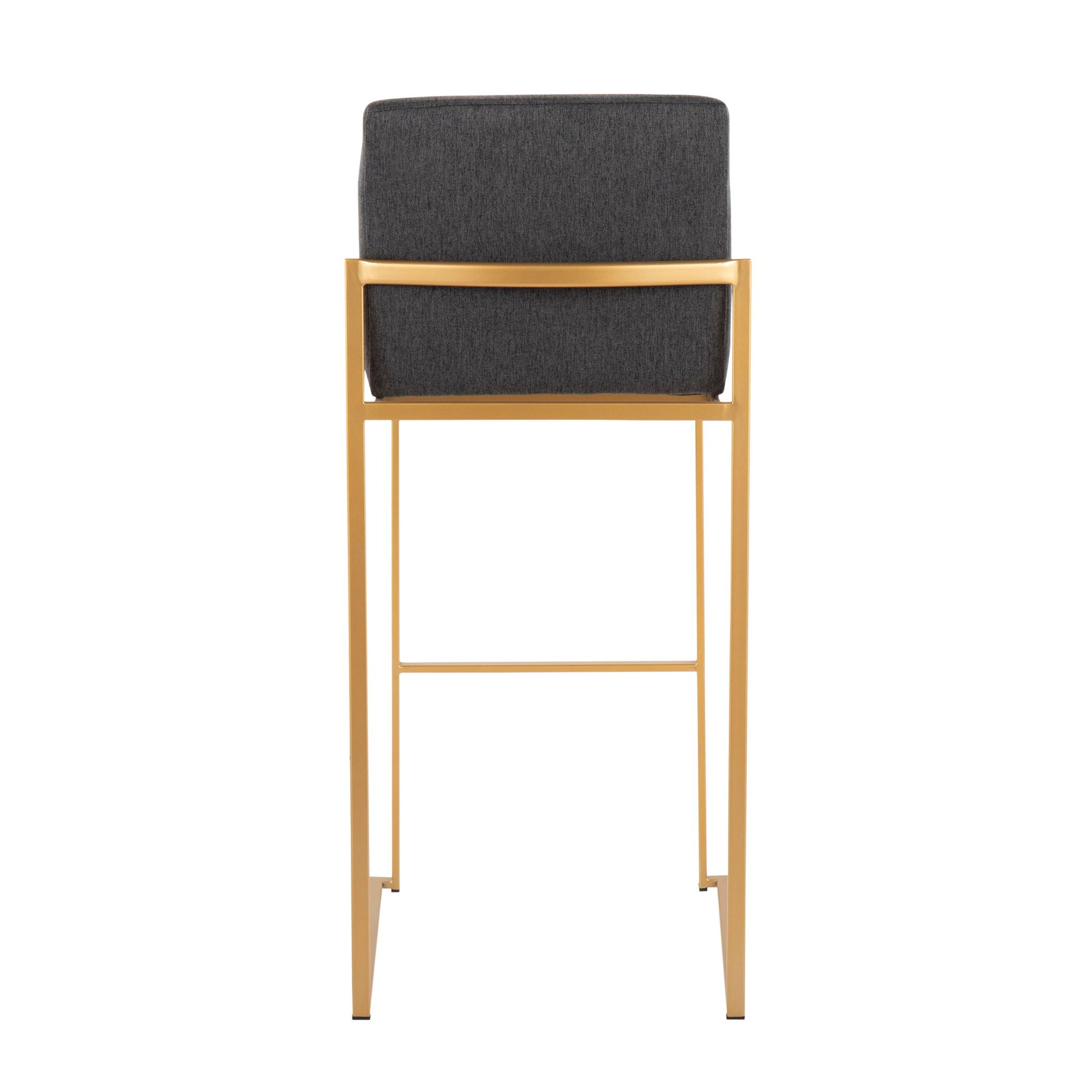 Fuji - Contemporary Design High Back Barstool (Set of 2) - Best Buy Furniture