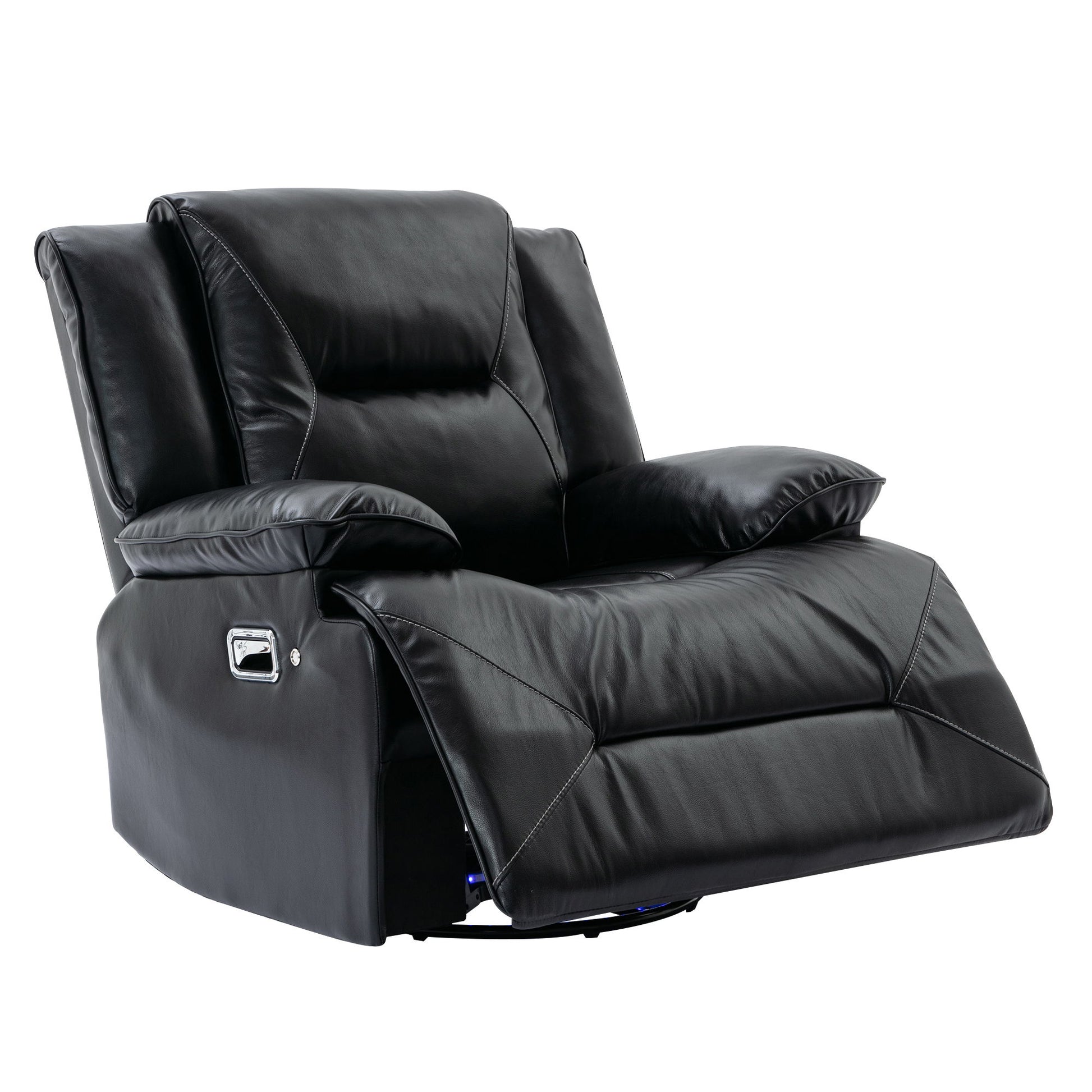 Home Theater Recliner Set Manual Recliner Chair With A LED Light Strip Two Built-In Cup Holders For Living Room - Best Buy Furniture