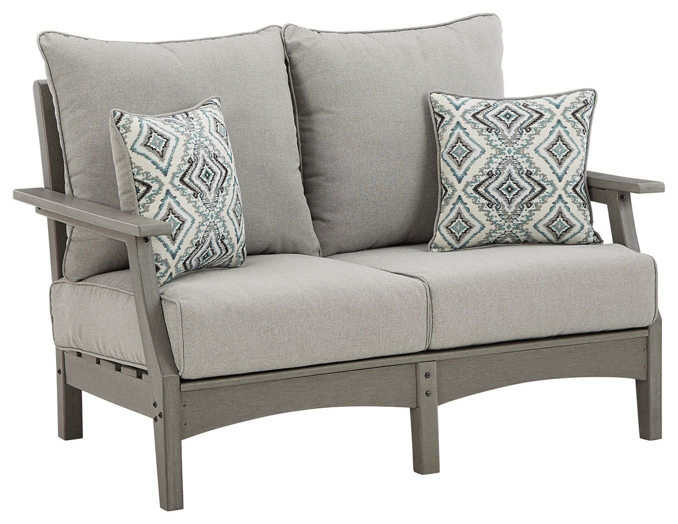 Visola - Loveseat w/Cushion - Gray - Best Buy Furniture