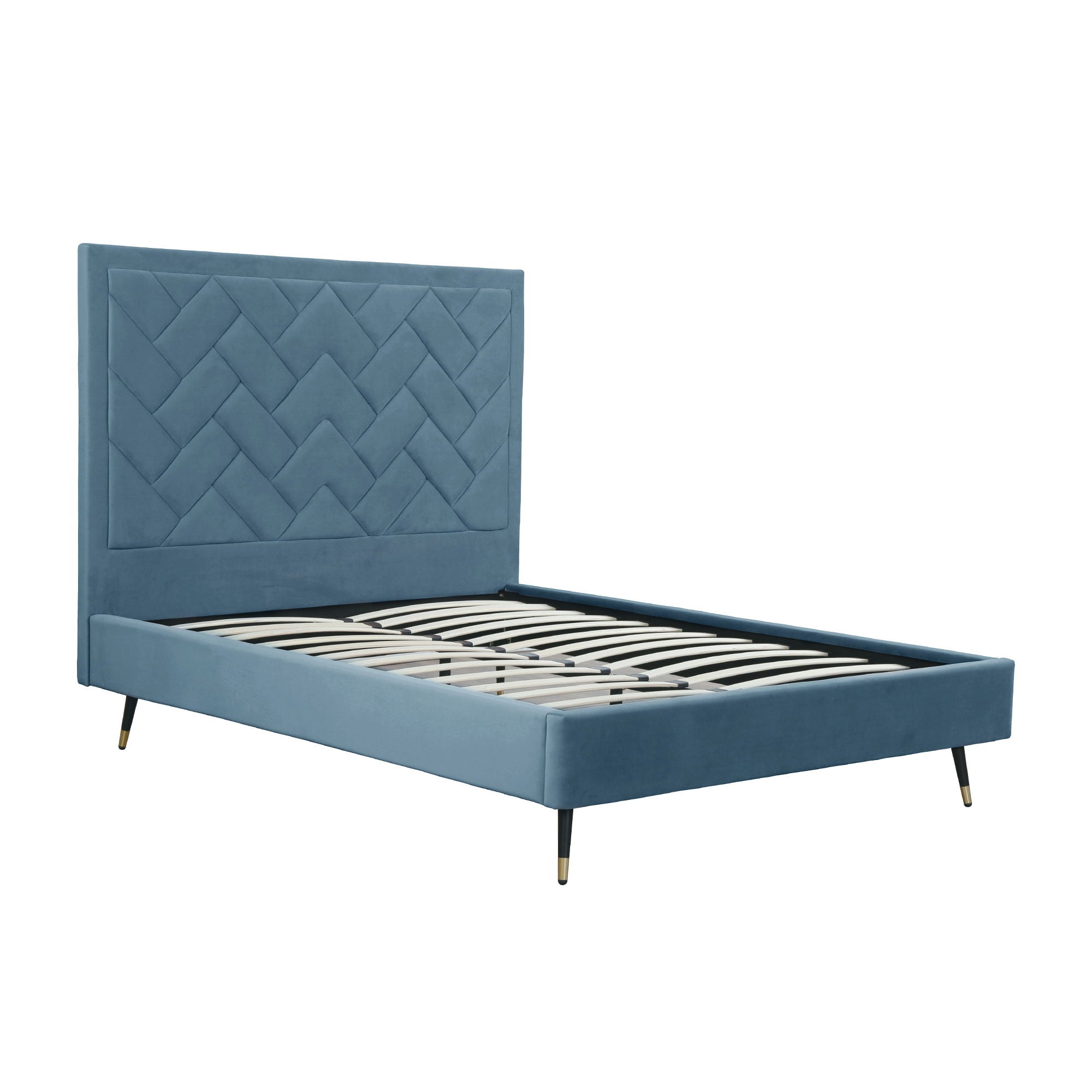 Crosby - Bed With Upholstered Headboard And Slats