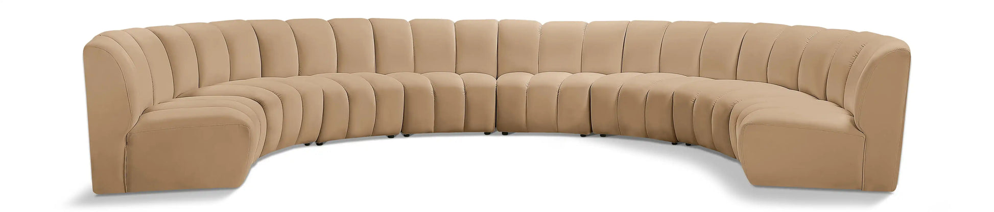 Infinity - 8 Piece Modular Sectional - Camel - Best Buy Furniture