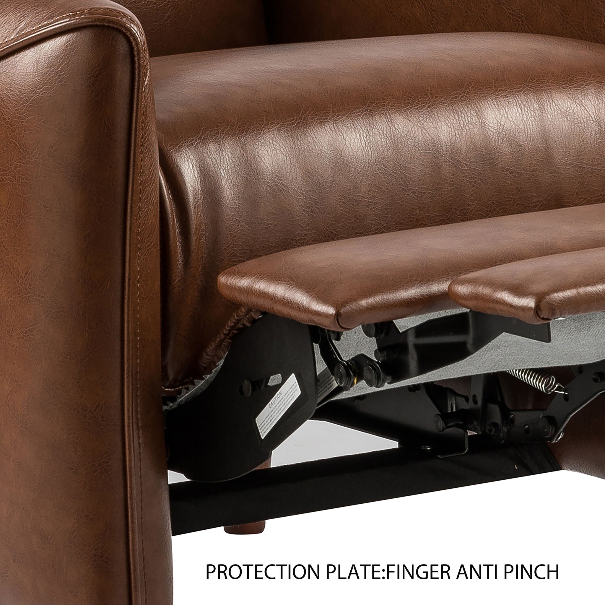 Upholstered Push Recliner Chair With Rubber Wood Legs For Living Room - Best Buy Furniture