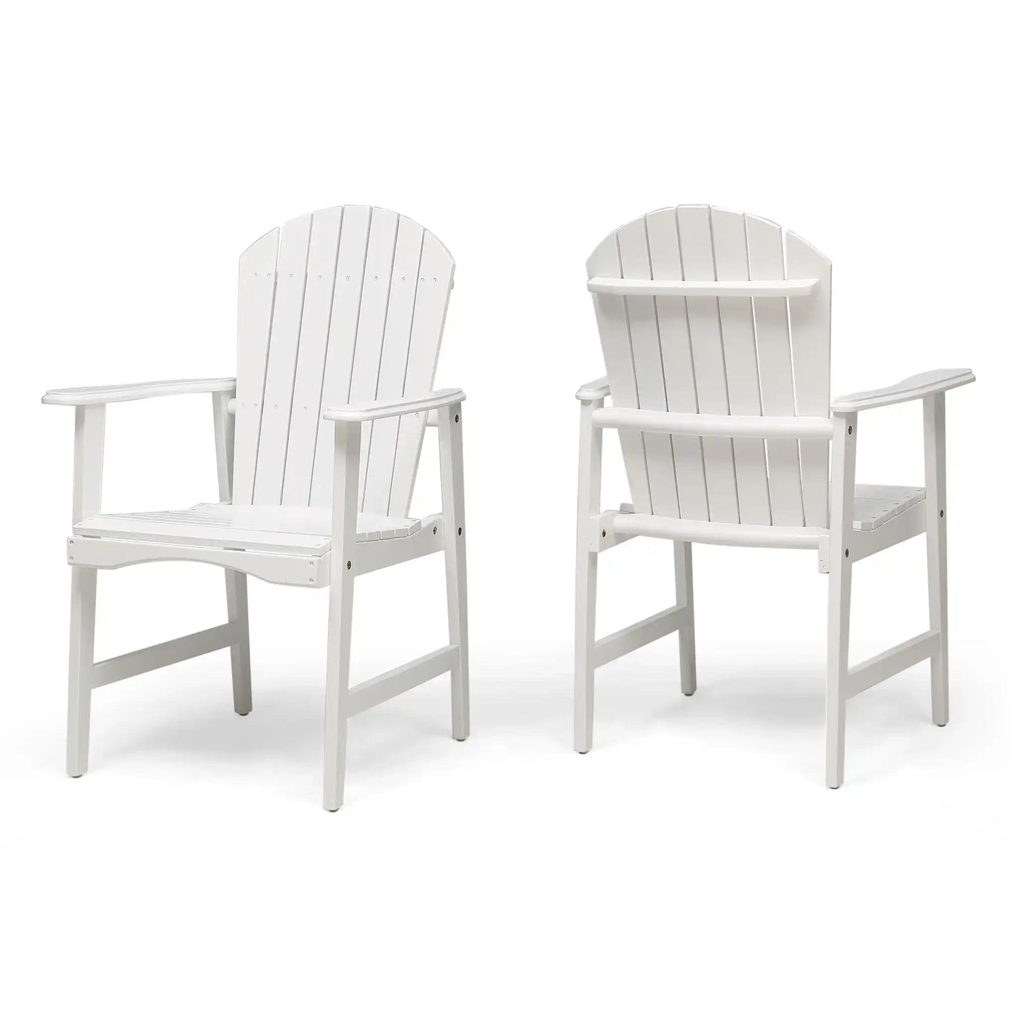 Outdoor Weather Resistant Acacia Wood Adirondack Dining Chairs (Set of 2) - Best Buy Furniture