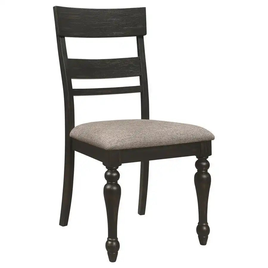 Bridget - Wood Dining Side Chair (Set of 2) - Charcoal - Best Buy Furniture