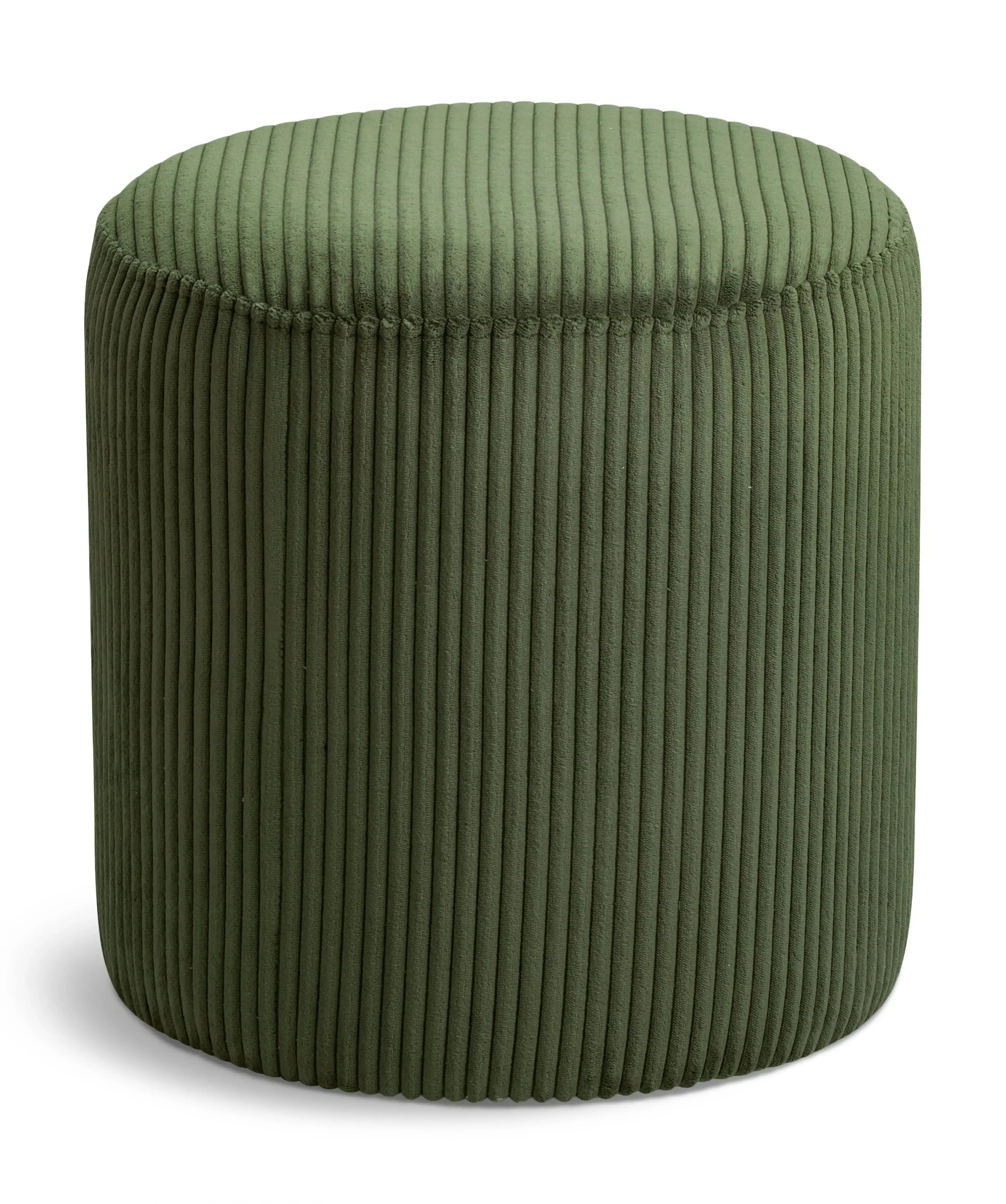 Roy - Round Microsuede Ottoman / Stool - Best Buy Furniture