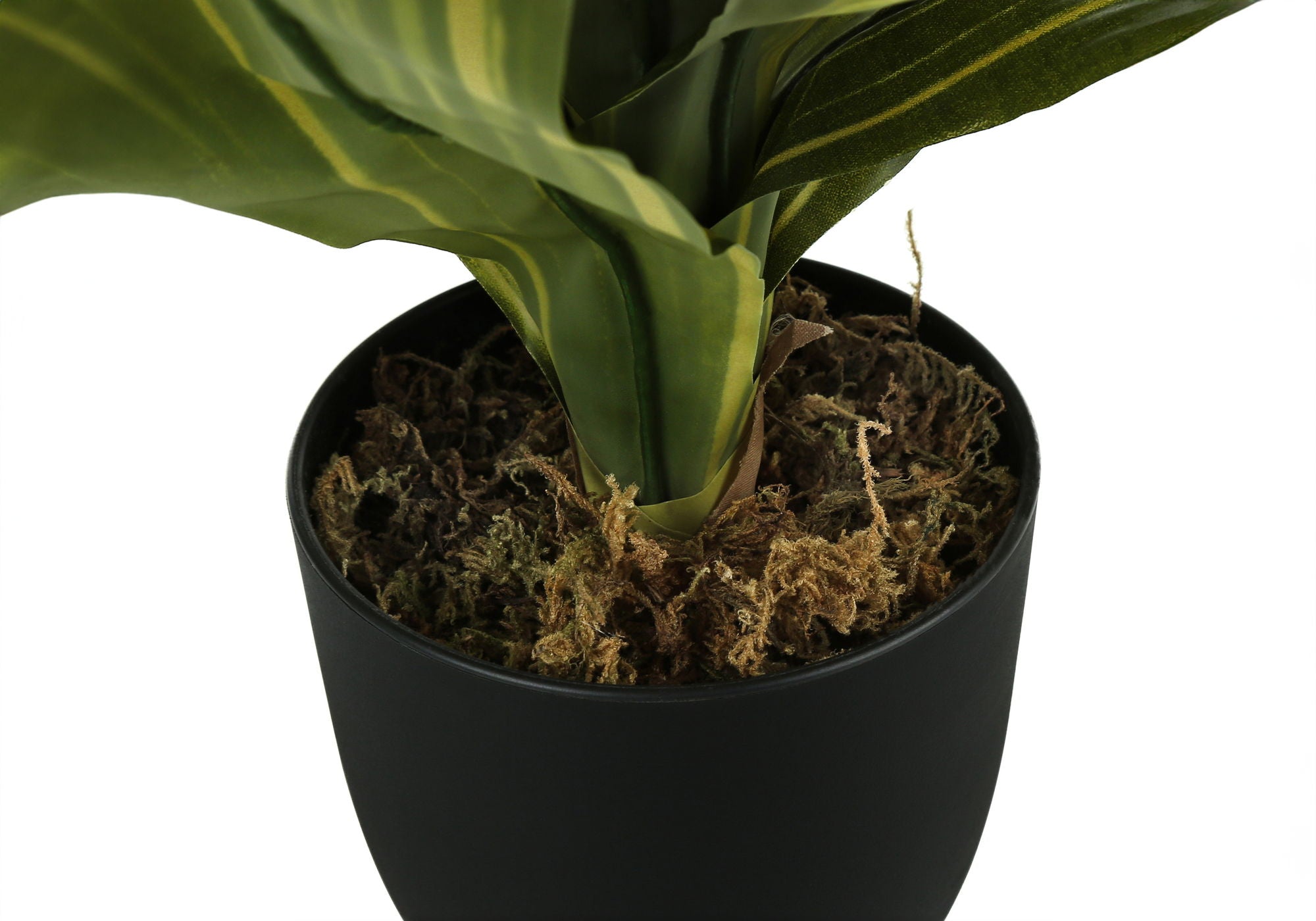 17" Tall, Artificial Plant, Dracaena, Indoor, Faux, Fake, Table, Greenery, Potted, Real Touch, Decorative - Green / Black - Best Buy Furniture