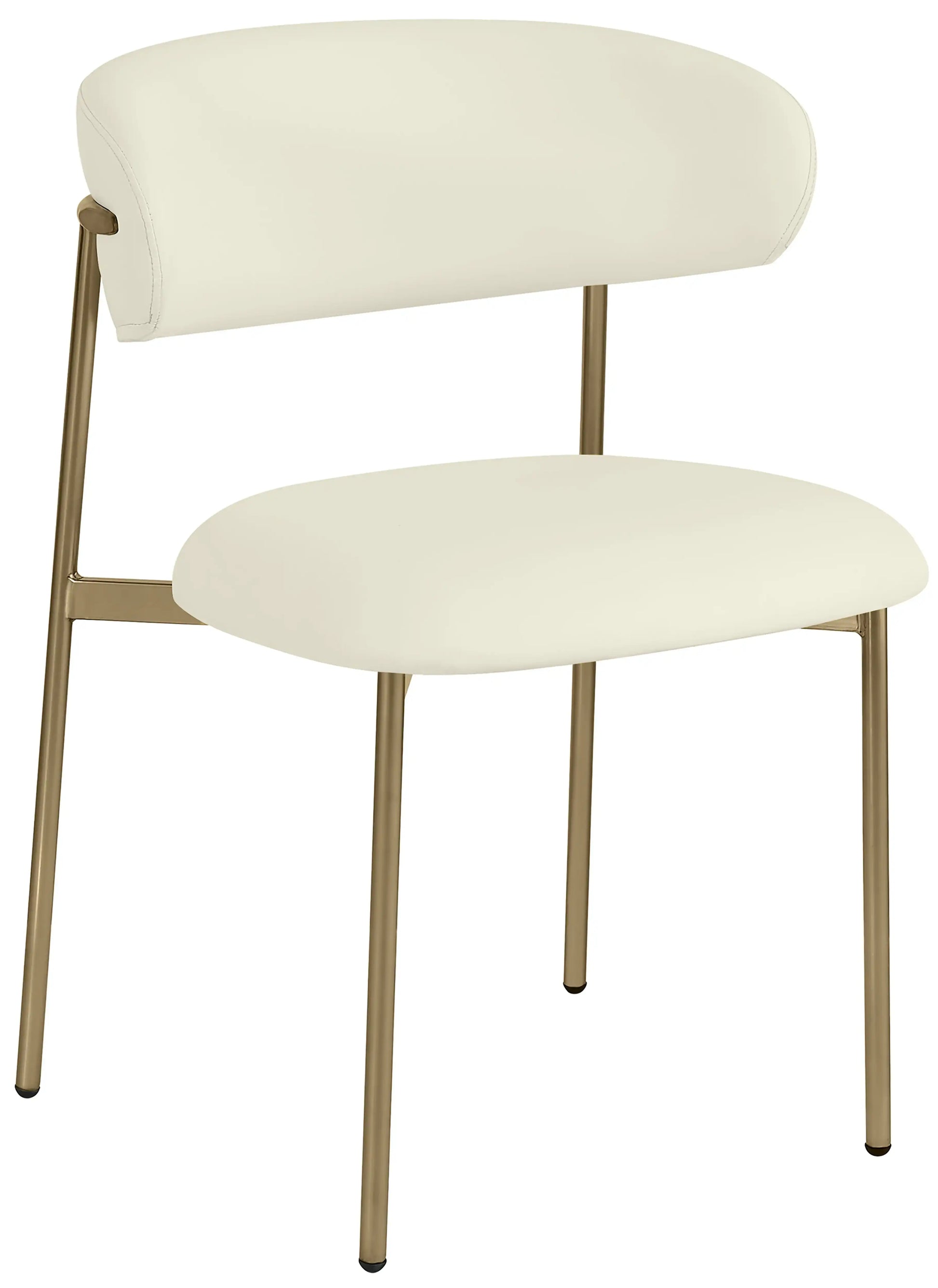Lupita - Dining Chair With Brushed Gold Legs(Set of 2) - Best Buy Furniture
