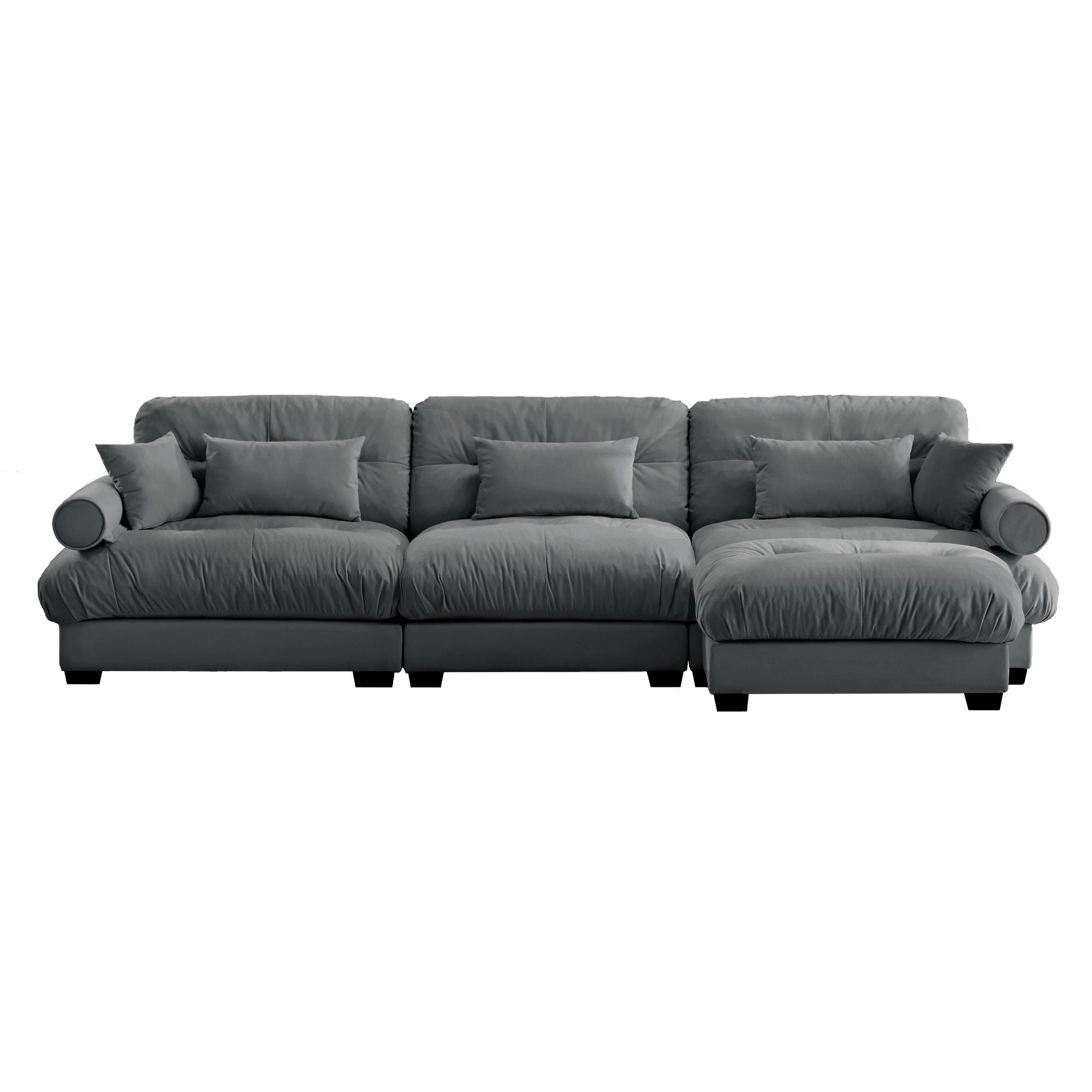 Super Comfort Oversized Modular Sectional Sofa With Movable Ottoman - Best Buy Furniture