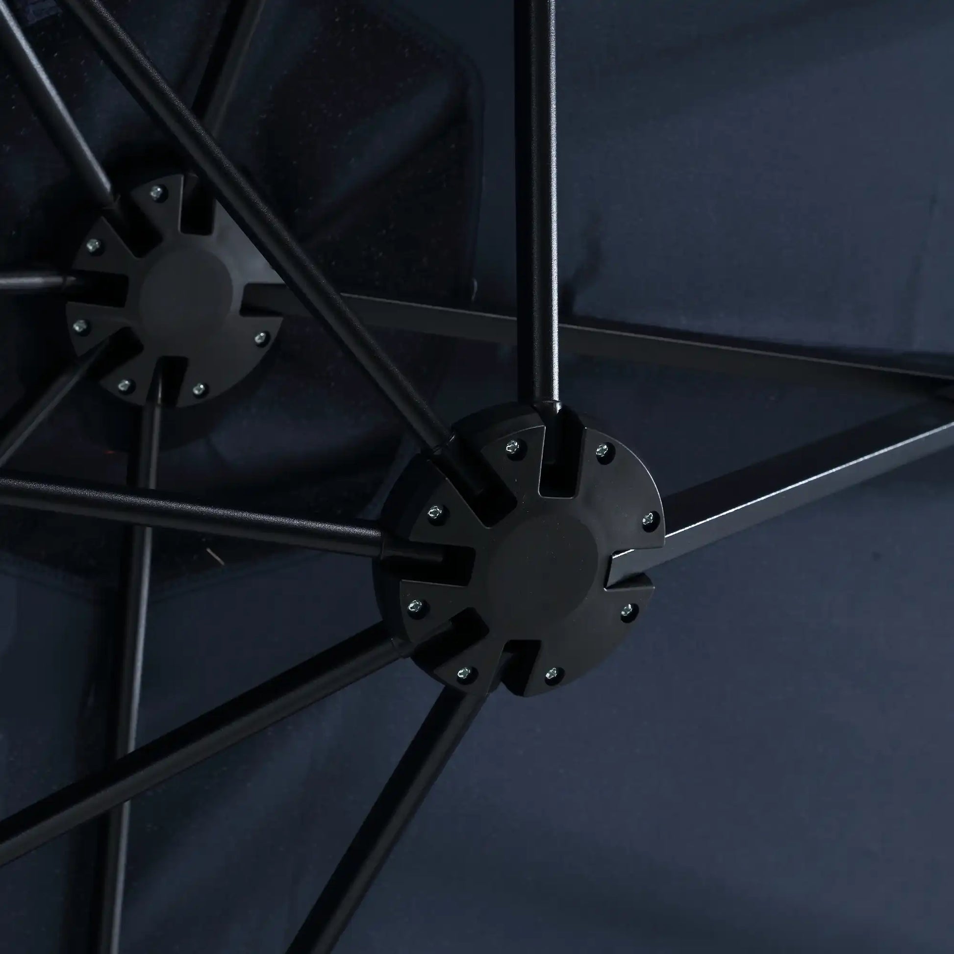 14.8 Ft Double Sided Outdoor Umbrella Rectangular Large with Crank ( Navy blue ) - Best Buy Furniture