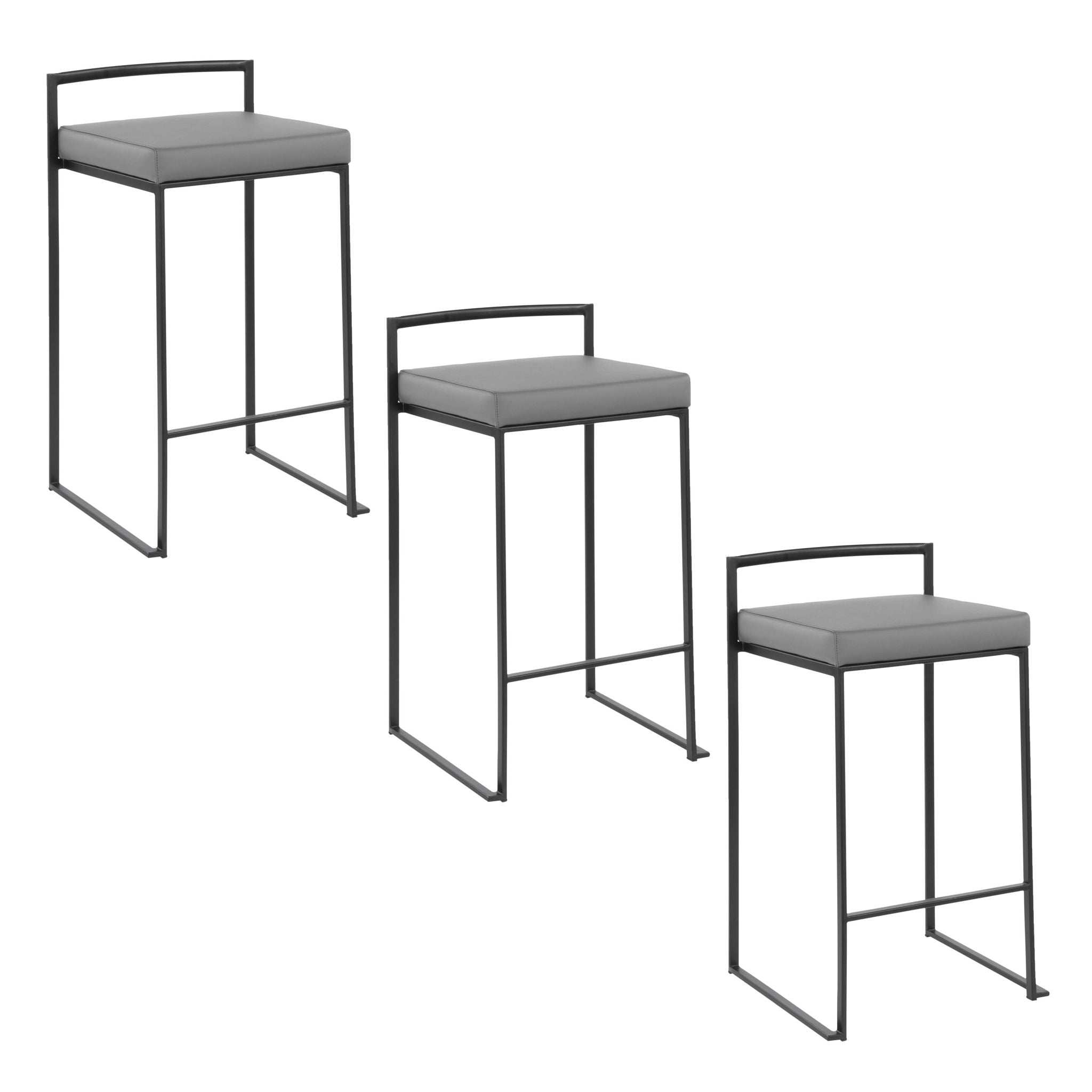 Fuji - Contemporary Style Stackable Counter Stool - Best Buy Furniture