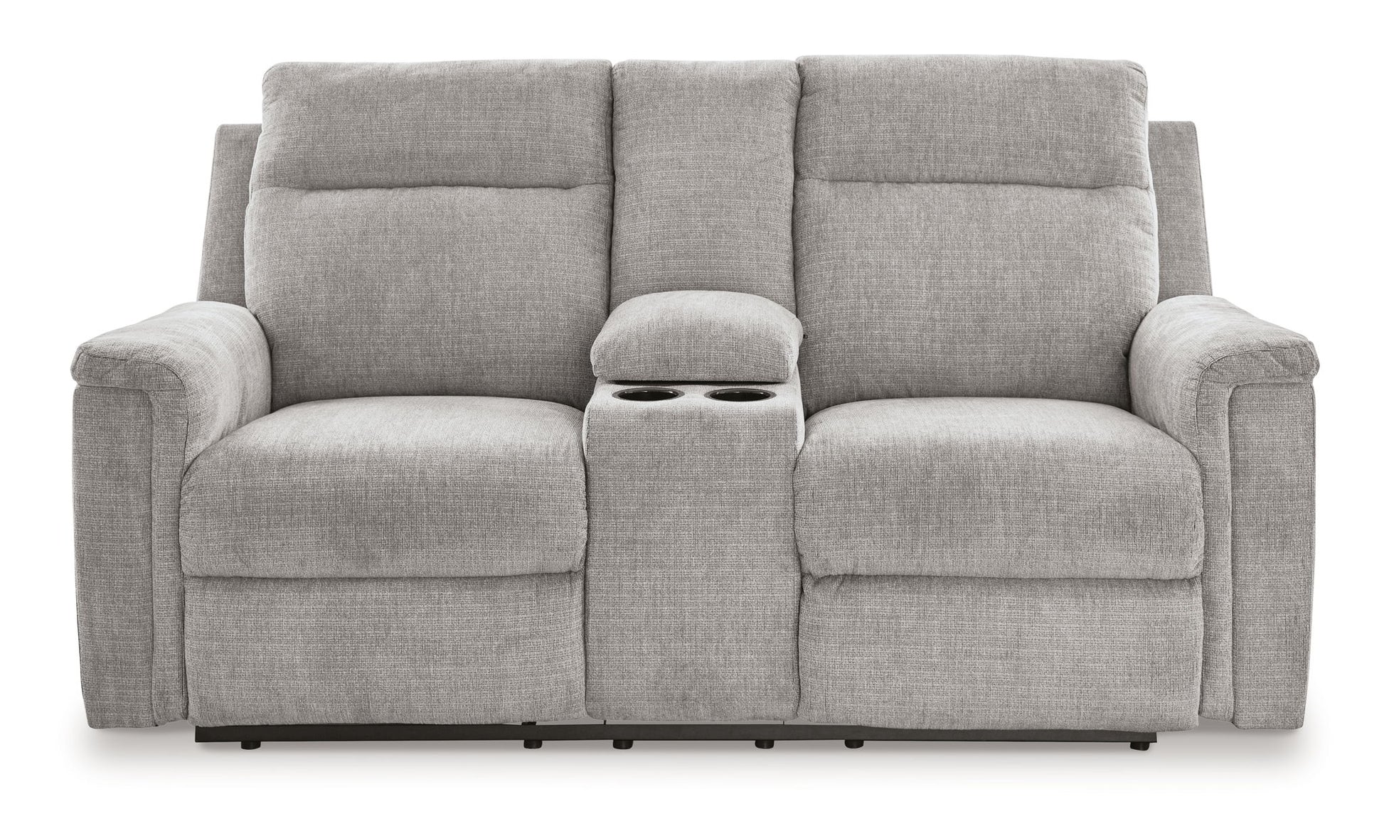 Barnsana - Dbl Power Reclining Loveseat With Console - Best Buy Furniture