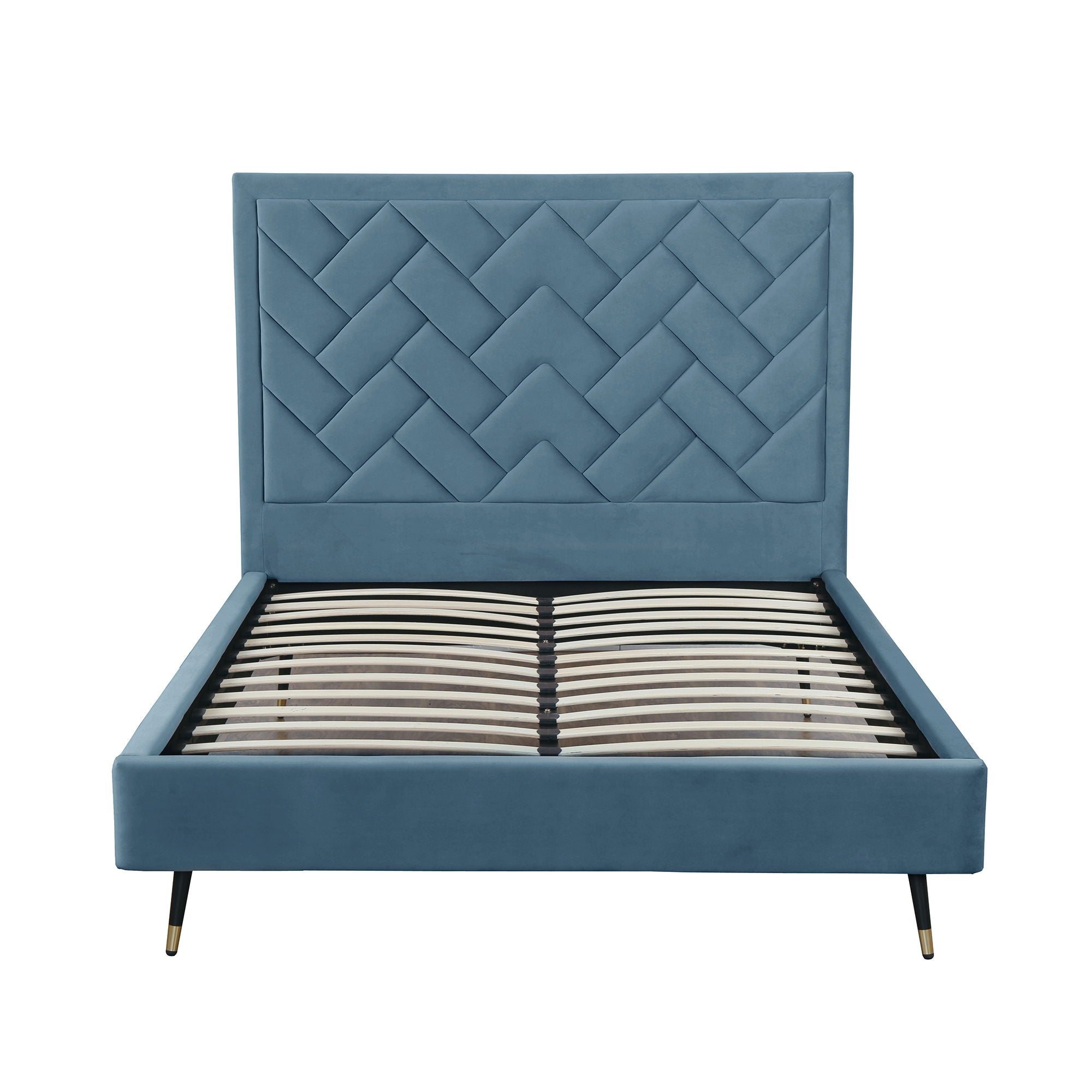 Crosby - Bed With Upholstered Headboard And Slats