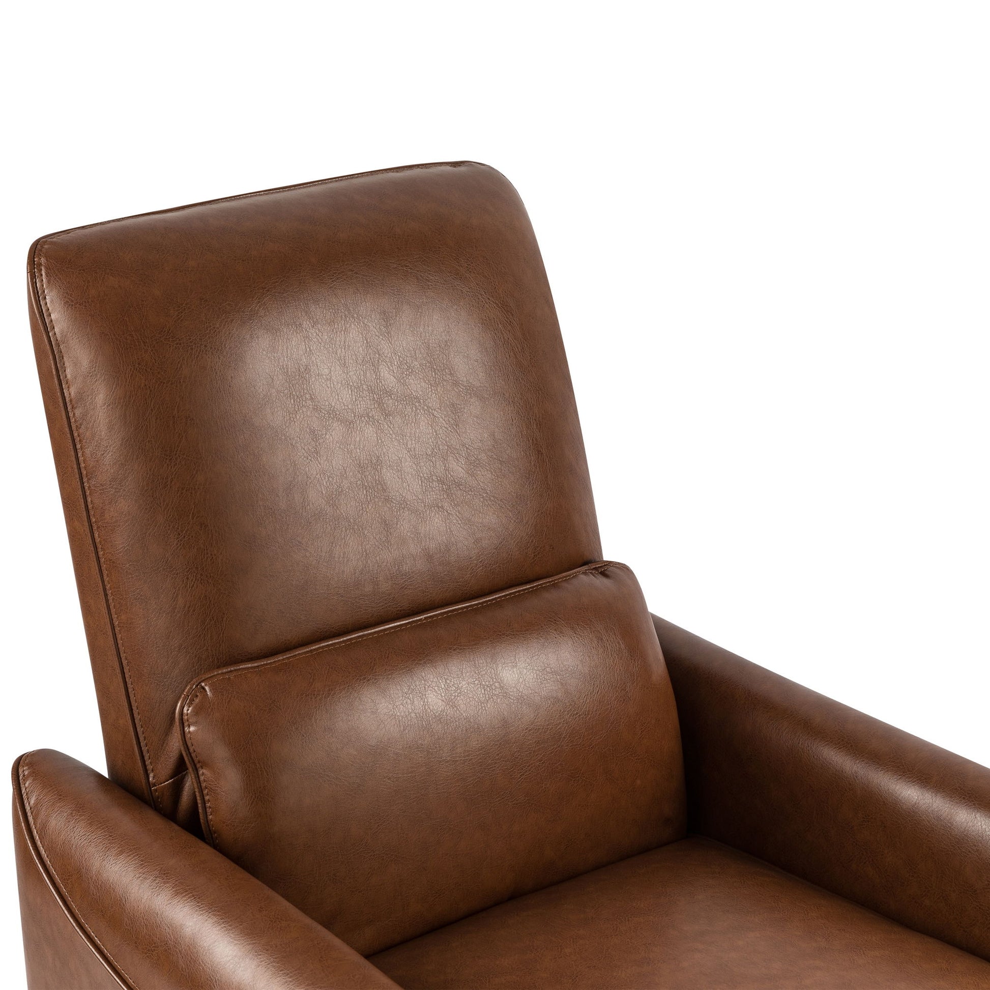 Upholstered Push Recliner Chair With Rubber Wood Legs For Living Room - Best Buy Furniture