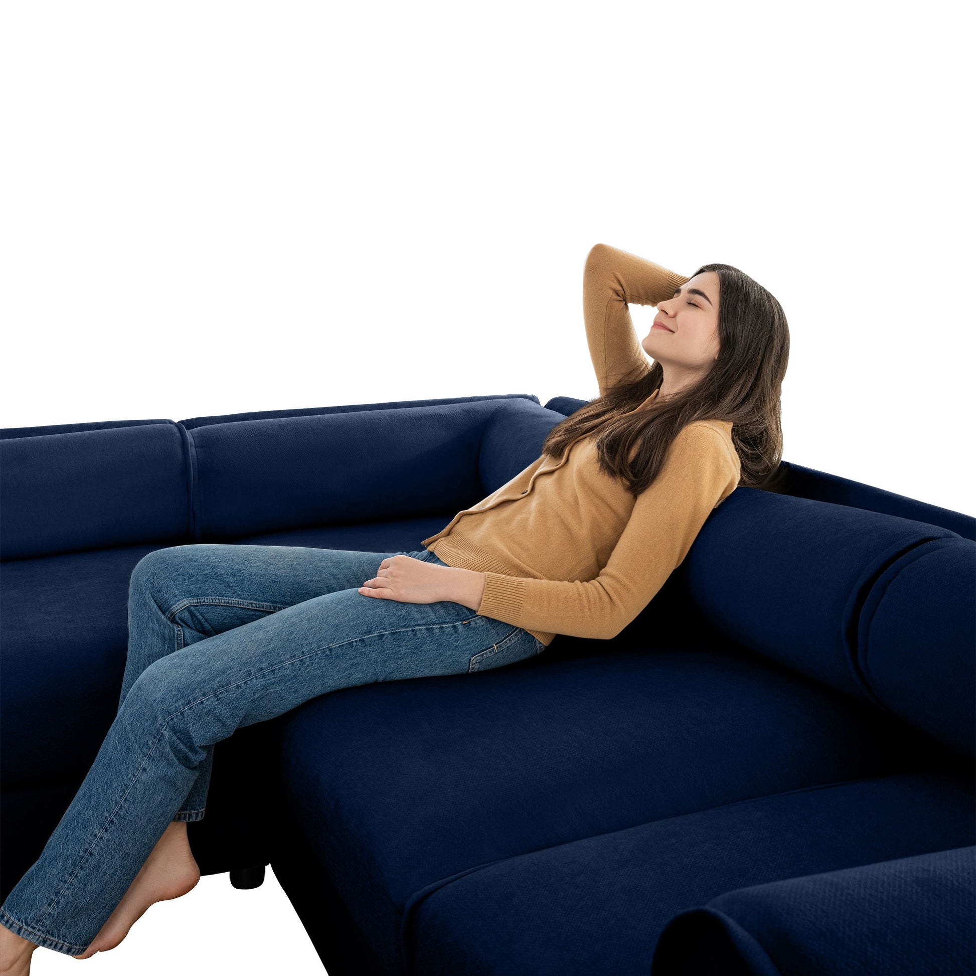 Modern Modular Sectional Sofa With Storag, Contemporary Cylindrical Design - Best Buy Furniture