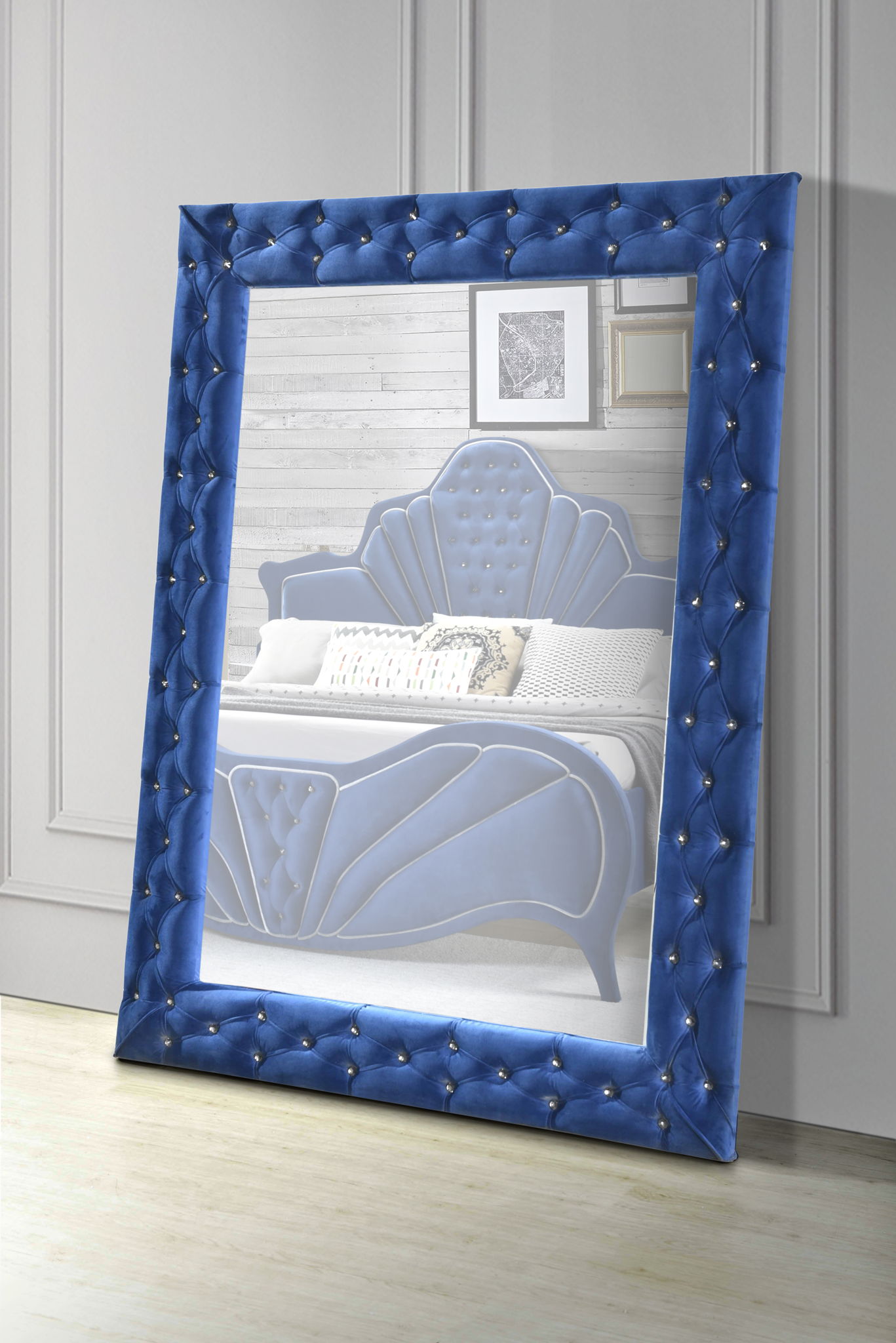 Dante - Velvet Floor Mirror - Best Buy Furniture