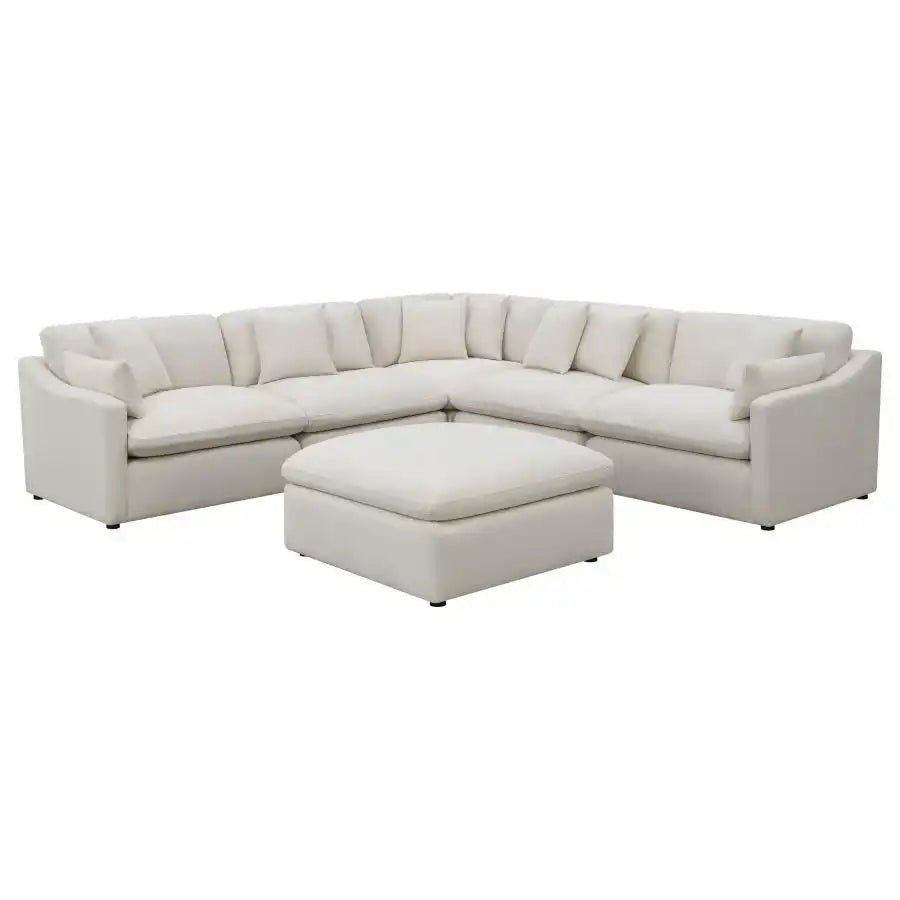 Hobson - Upholstered Modular Sectional Sofa With Ottoman - Best Buy Furniture