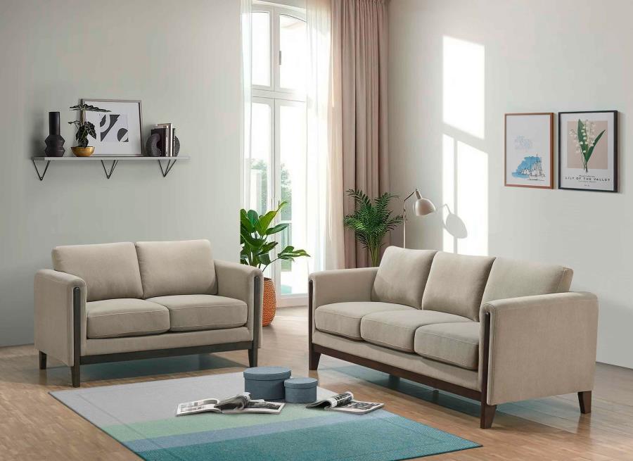 Islington - Upholstered Panel Arm Sofa Set - Best Buy Furniture