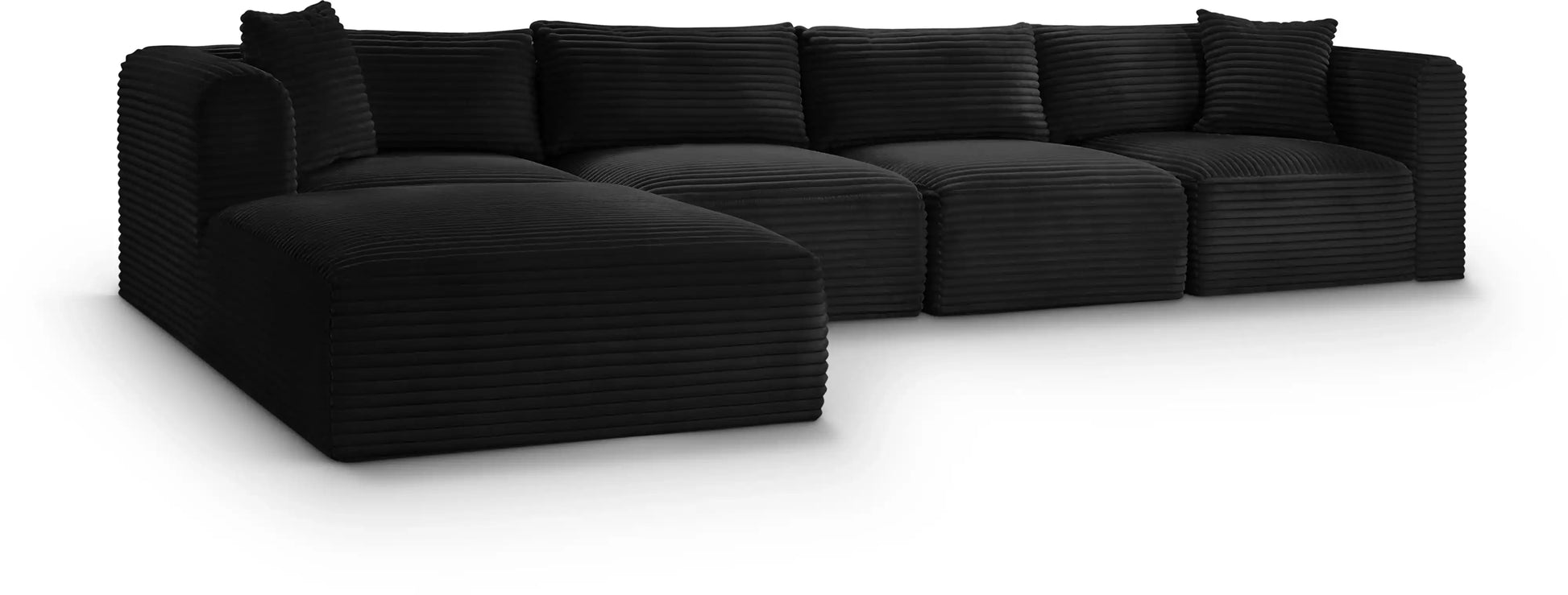 Shaggy - 5 Piece Modular Sectional With Ottoman - Best Buy Furniture
