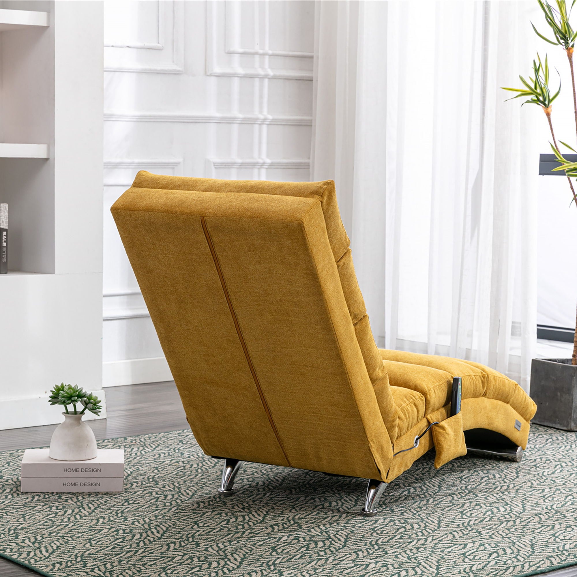 Massage Chaise Lounge Indoor With Remote Control, Ergonomic Electric Massage Lounger - Best Buy Furniture