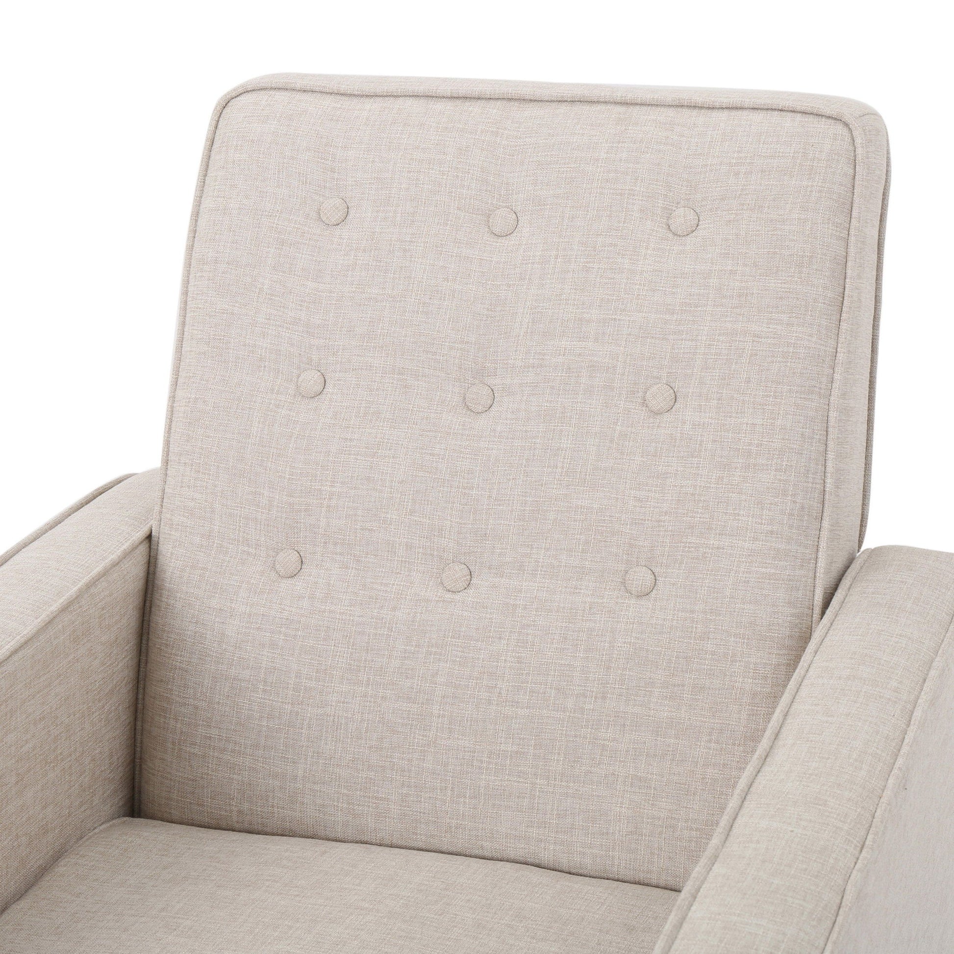 Mid-Century Modern Recliner With Button Tufted Waffle Stitch - Best Buy Furniture